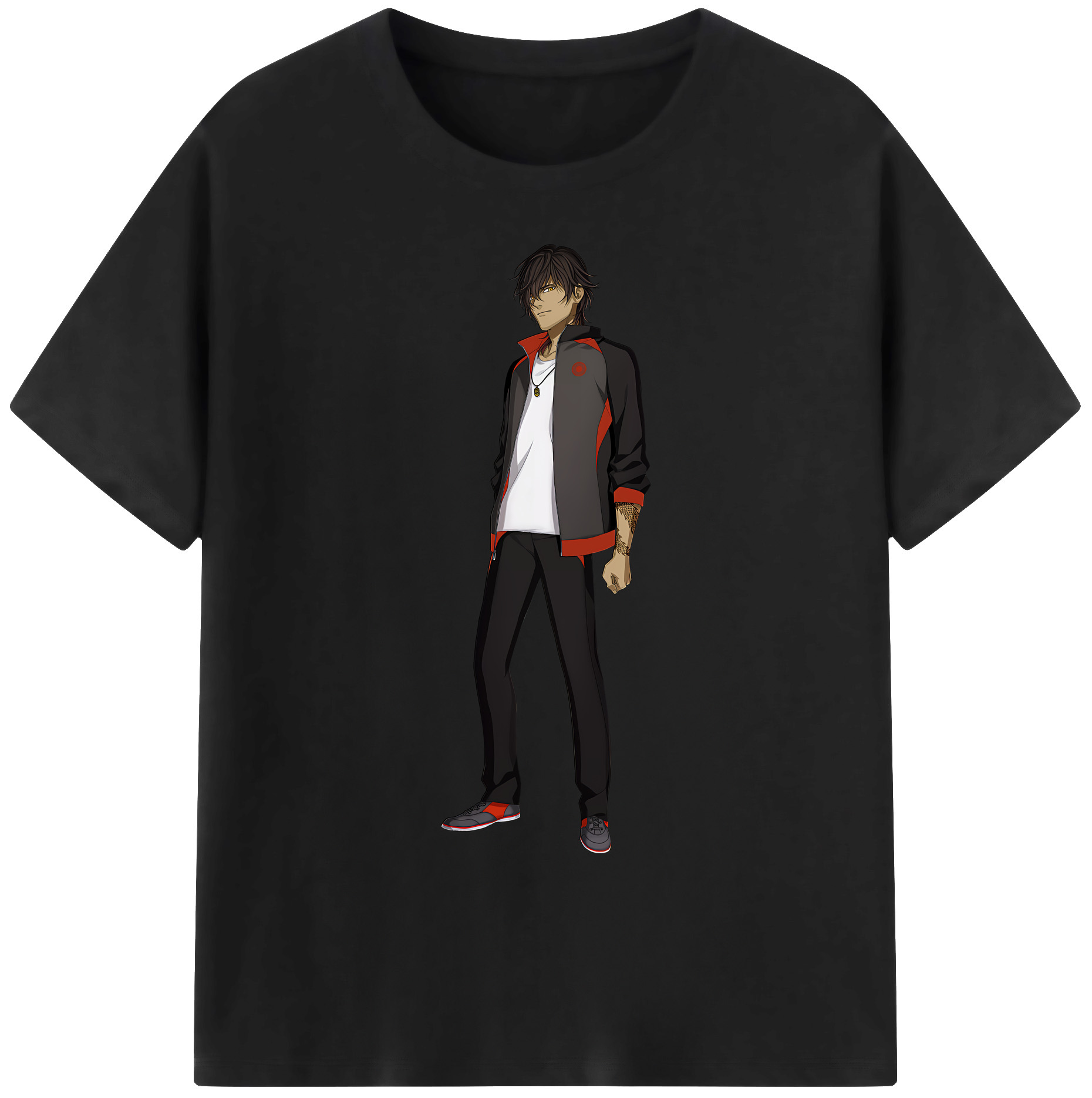 （画像用） 刀剣乱舞 Touken Ranbu 綿100％ メンズ半袖Tシャツ｜肌触りやわらか＆通気性