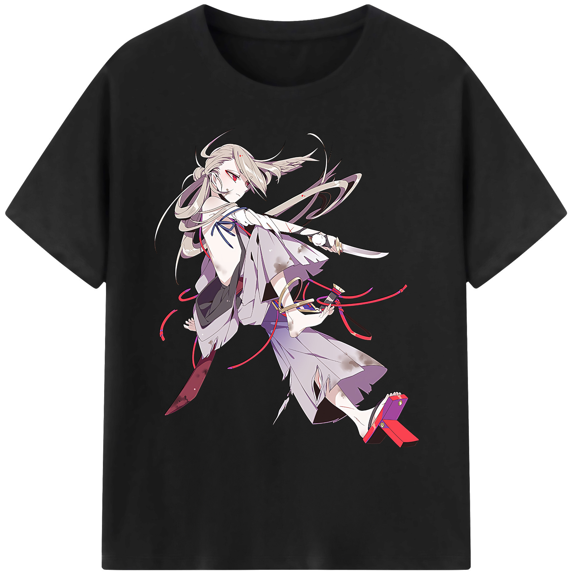 （画像用） 刀剣乱舞 Touken Ranbu 綿100％ メンズ半袖Tシャツ｜肌触りやわらか＆通気性