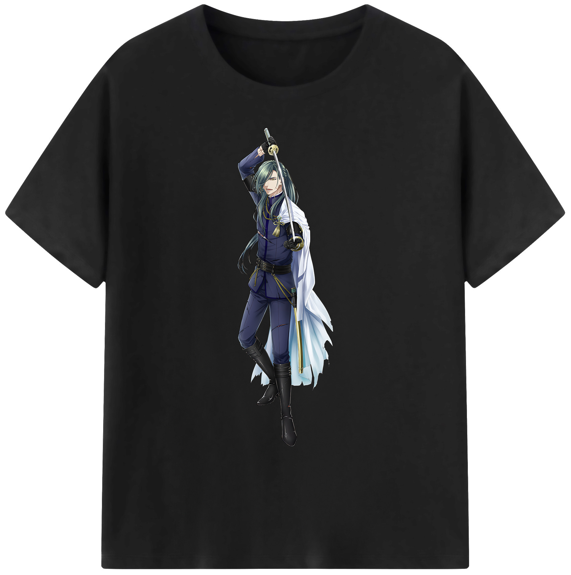（画像用） 刀剣乱舞 Touken Ranbu 綿100％ メンズ半袖Tシャツ｜肌触りやわらか＆通気性