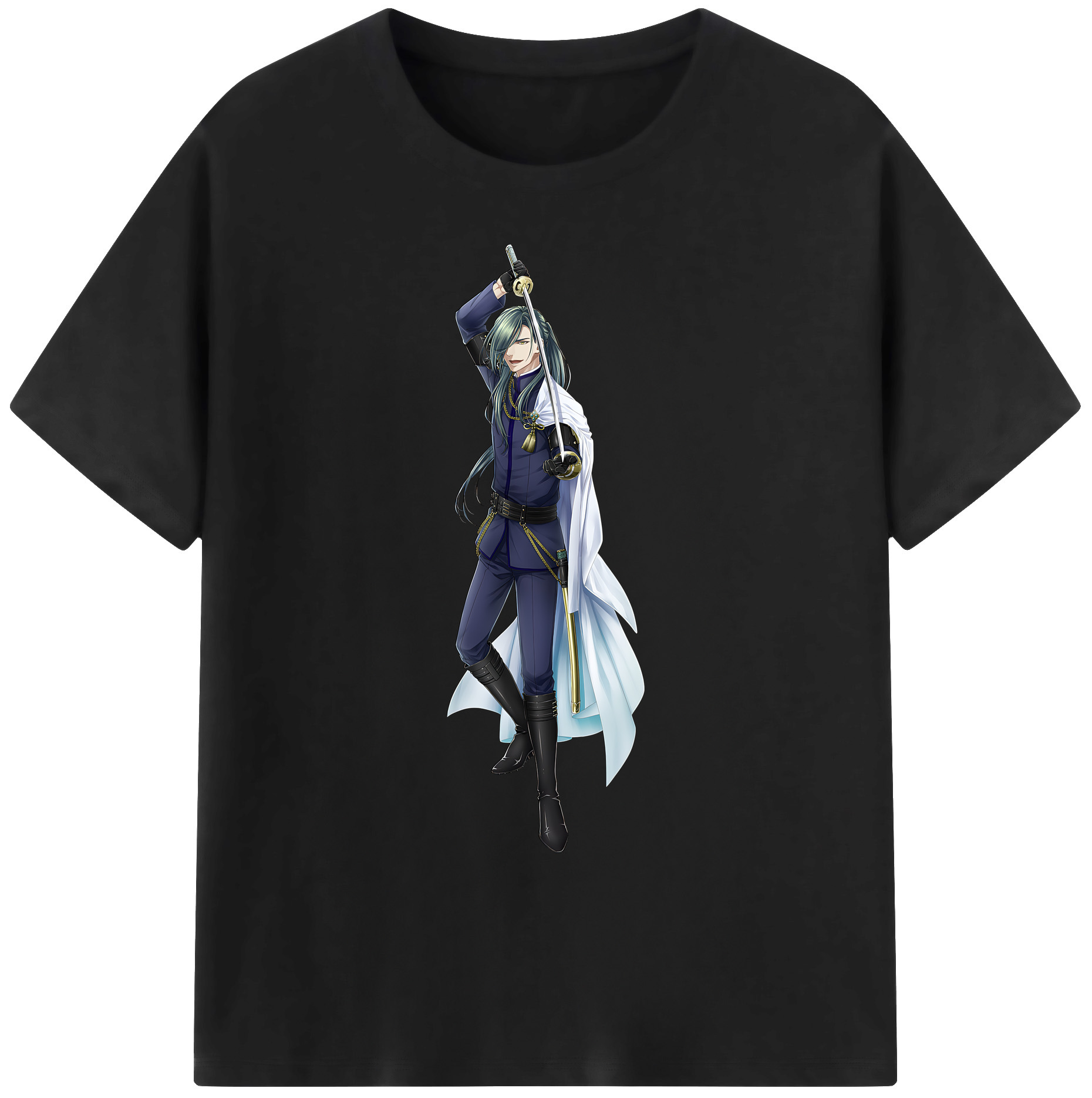 （画像用） 刀剣乱舞 Touken Ranbu 綿100％ メンズ半袖Tシャツ｜肌触りやわらか＆通気性
