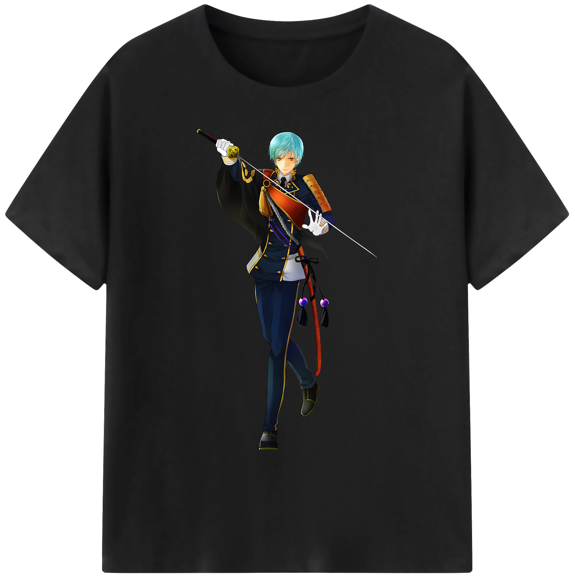 （画像用） 刀剣乱舞 Touken Ranbu 綿100％ メンズ半袖Tシャツ｜肌触りやわらか＆通気性