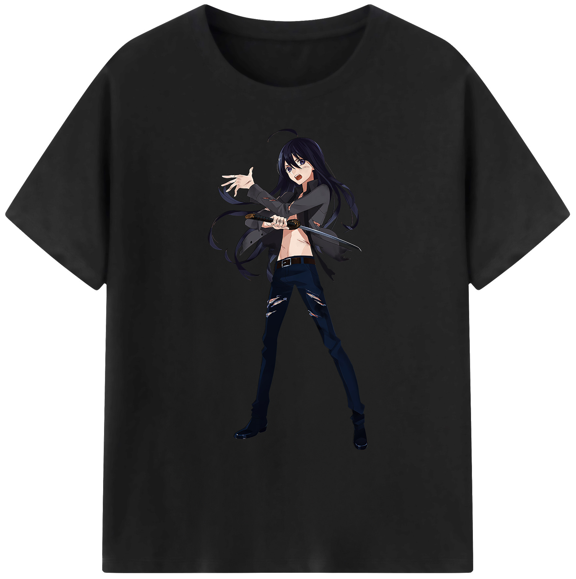 （画像用） 刀剣乱舞 Touken Ranbu 綿100％ メンズ半袖Tシャツ｜肌触りやわらか＆通気性