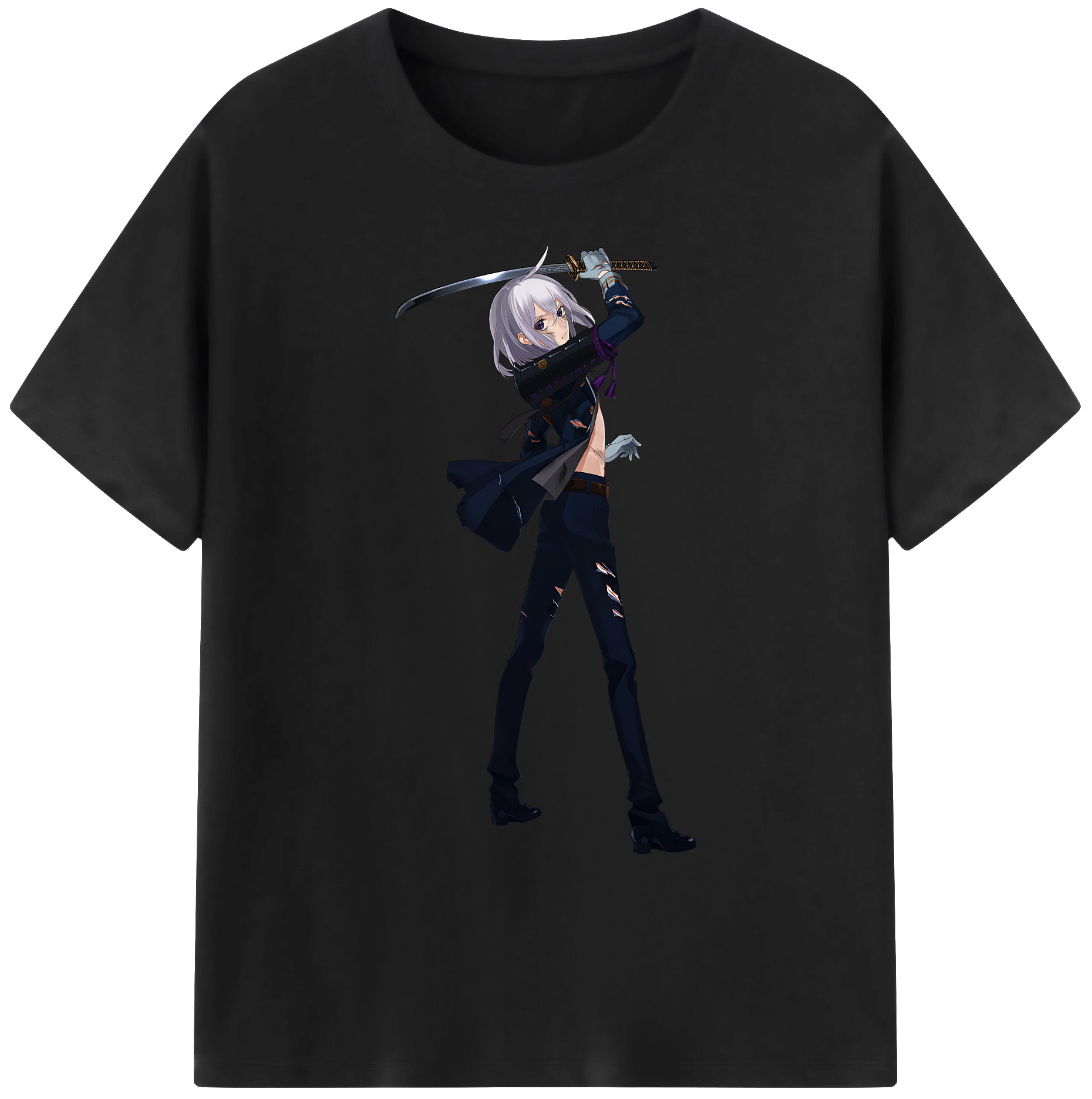 （画像用） 刀剣乱舞 Touken Ranbu 綿100％ メンズ半袖Tシャツ｜肌触りやわらか＆通気性
