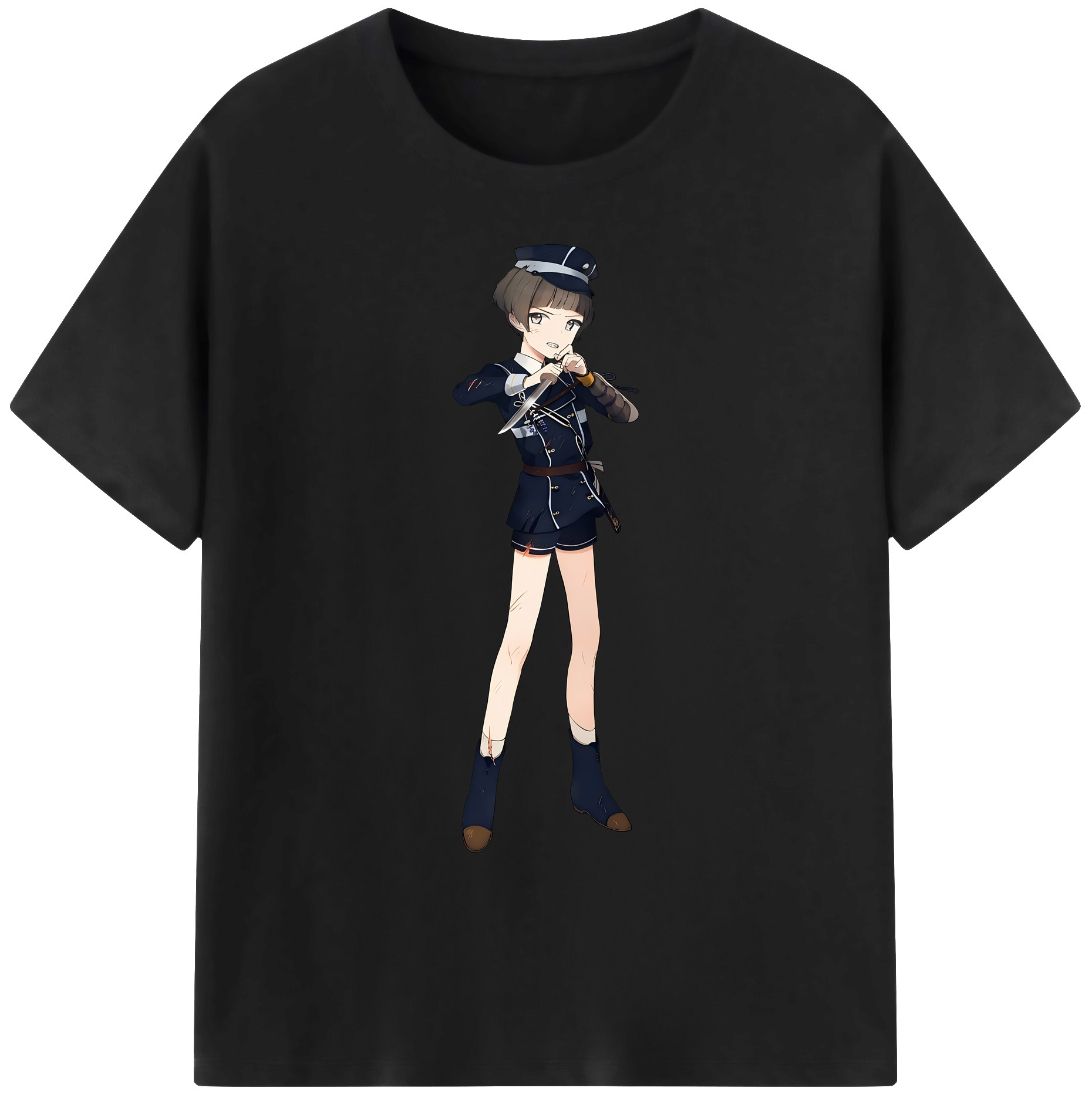 （画像用） 刀剣乱舞 Touken Ranbu 綿100％ メンズ半袖Tシャツ｜肌触りやわらか＆通気性