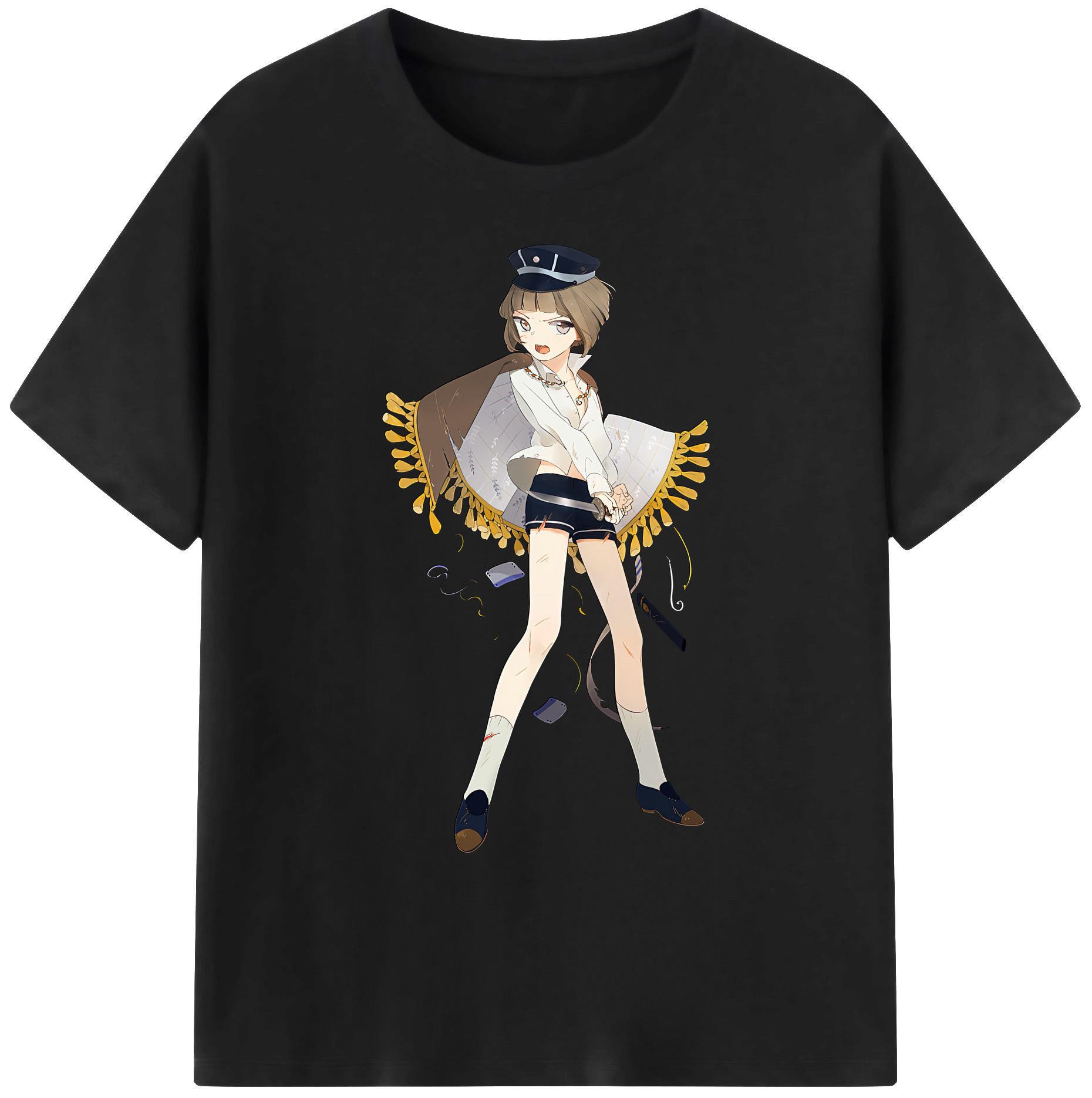 （画像用） 刀剣乱舞 Touken Ranbu 綿100％ メンズ半袖Tシャツ｜肌触りやわらか＆通気性