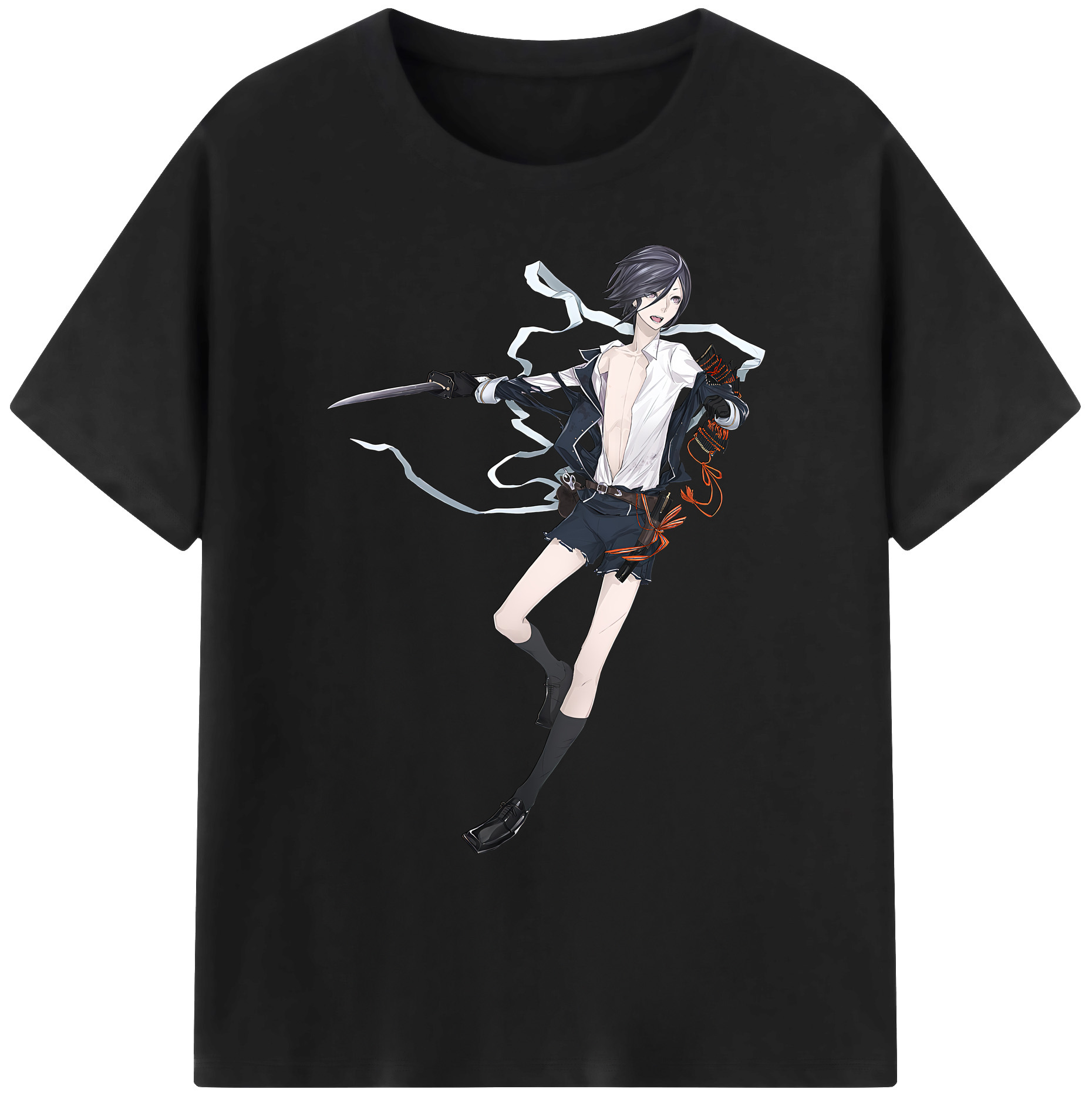 （画像用） 刀剣乱舞 Touken Ranbu 綿100％ メンズ半袖Tシャツ｜肌触りやわらか＆通気性
