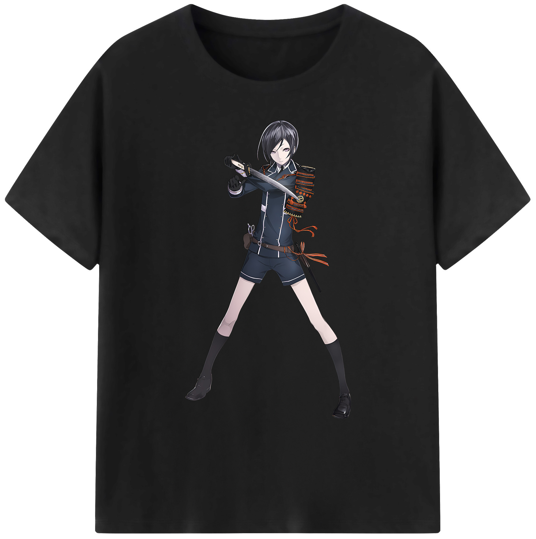 （画像用） 刀剣乱舞 Touken Ranbu 綿100％ メンズ半袖Tシャツ｜肌触りやわらか＆通気性