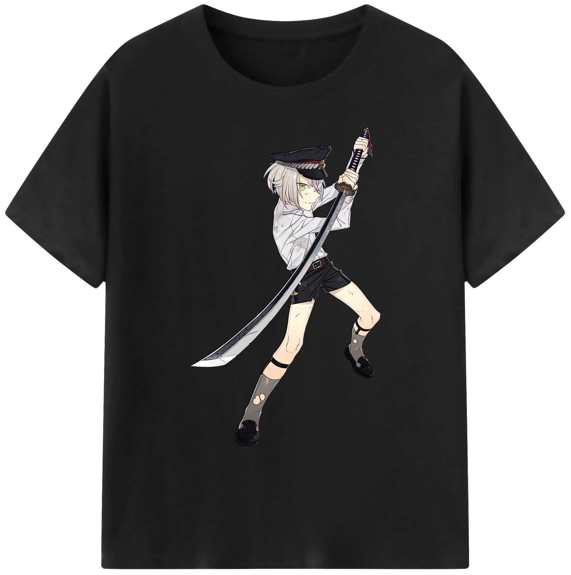 （画像用） 刀剣乱舞 Touken Ranbu 綿100％ メンズ半袖Tシャツ｜肌触りやわらか＆通気性