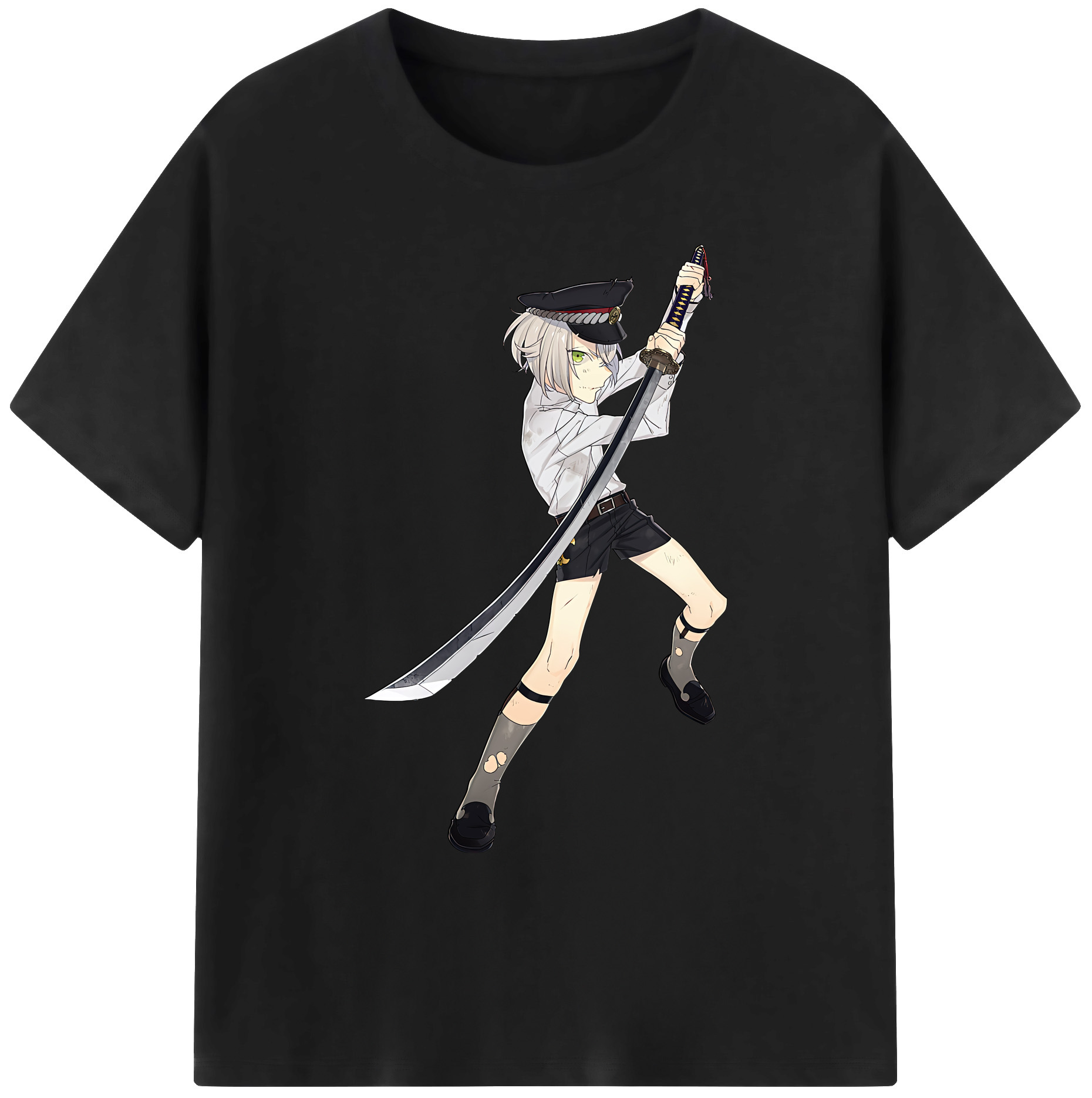 （画像用） 刀剣乱舞 Touken Ranbu 綿100％ メンズ半袖Tシャツ｜肌触りやわらか＆通気性