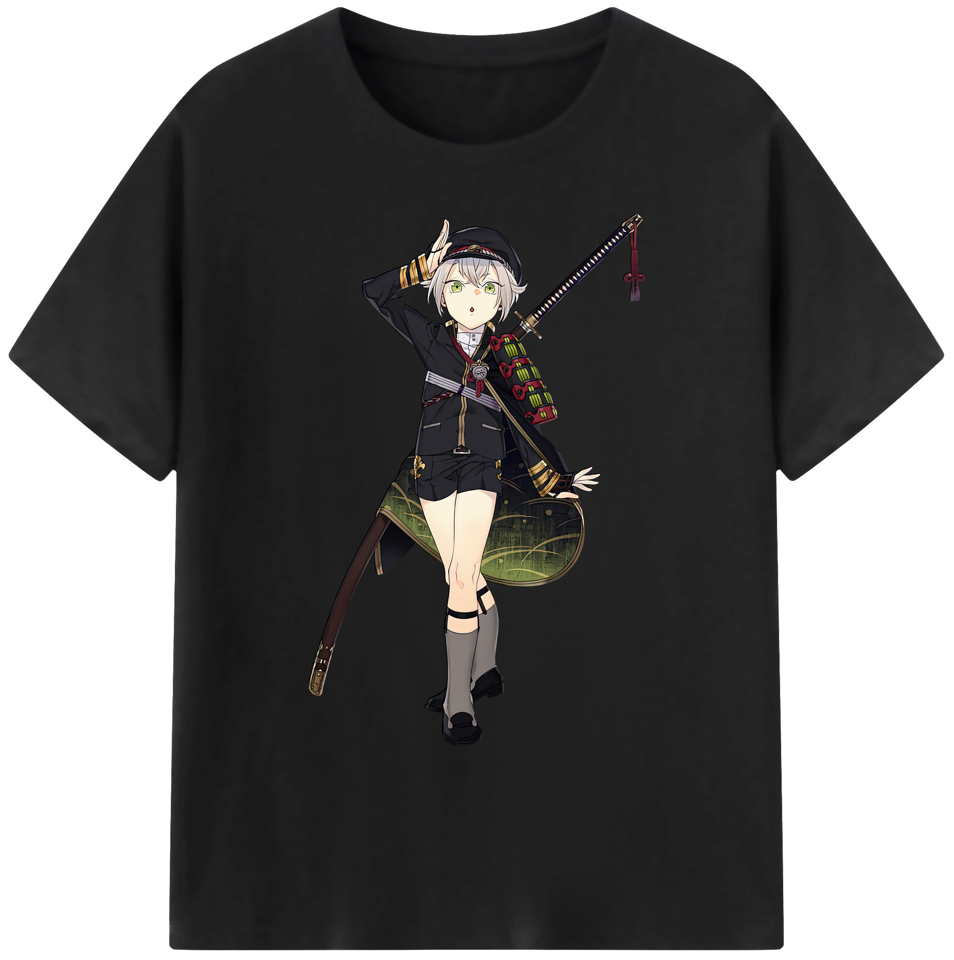 （画像用） 刀剣乱舞 Touken Ranbu 綿100％ メンズ半袖Tシャツ｜肌触りやわらか＆通気性