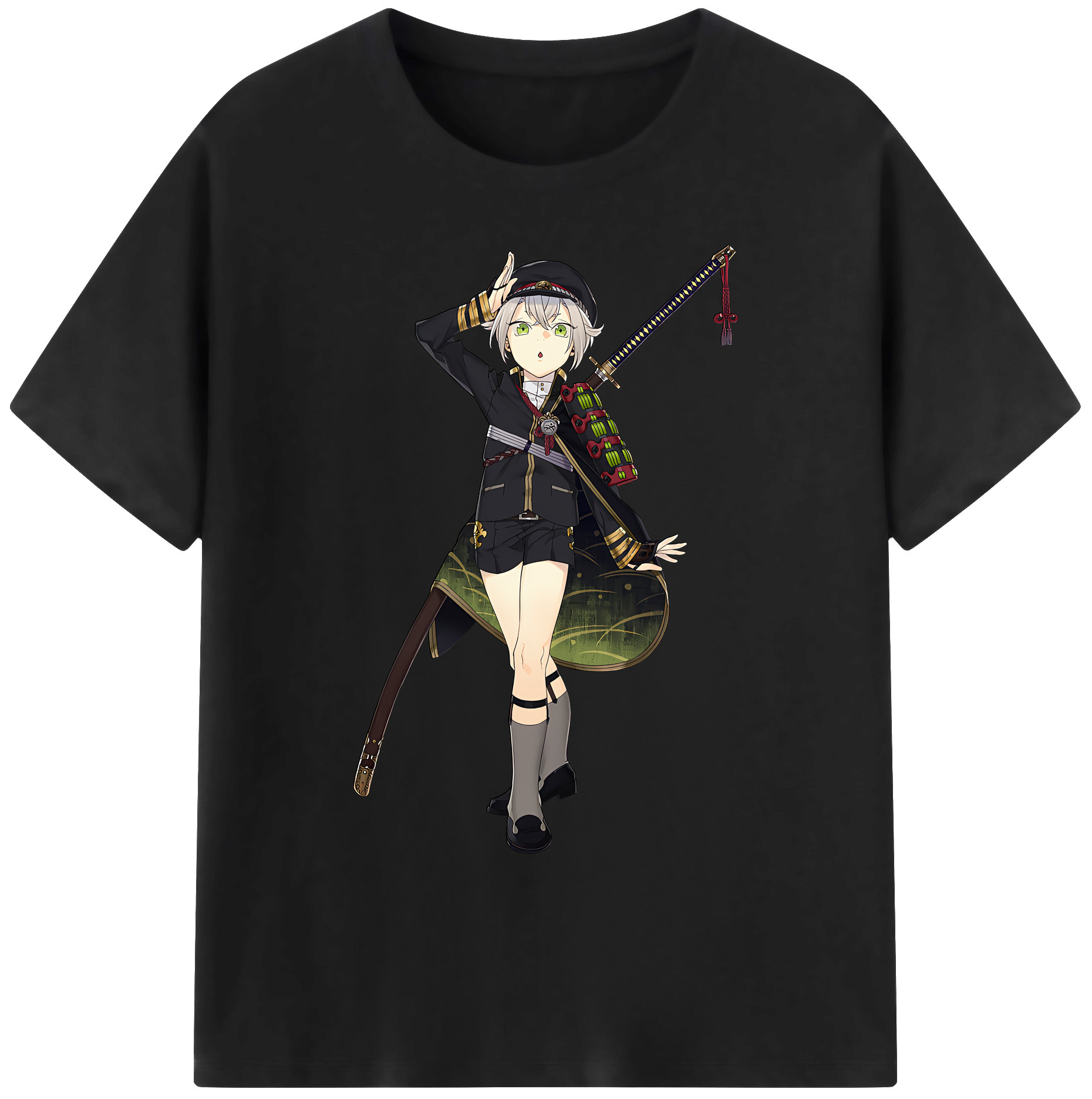 （画像用） 刀剣乱舞 Touken Ranbu 綿100％ メンズ半袖Tシャツ｜肌触りやわらか＆通気性