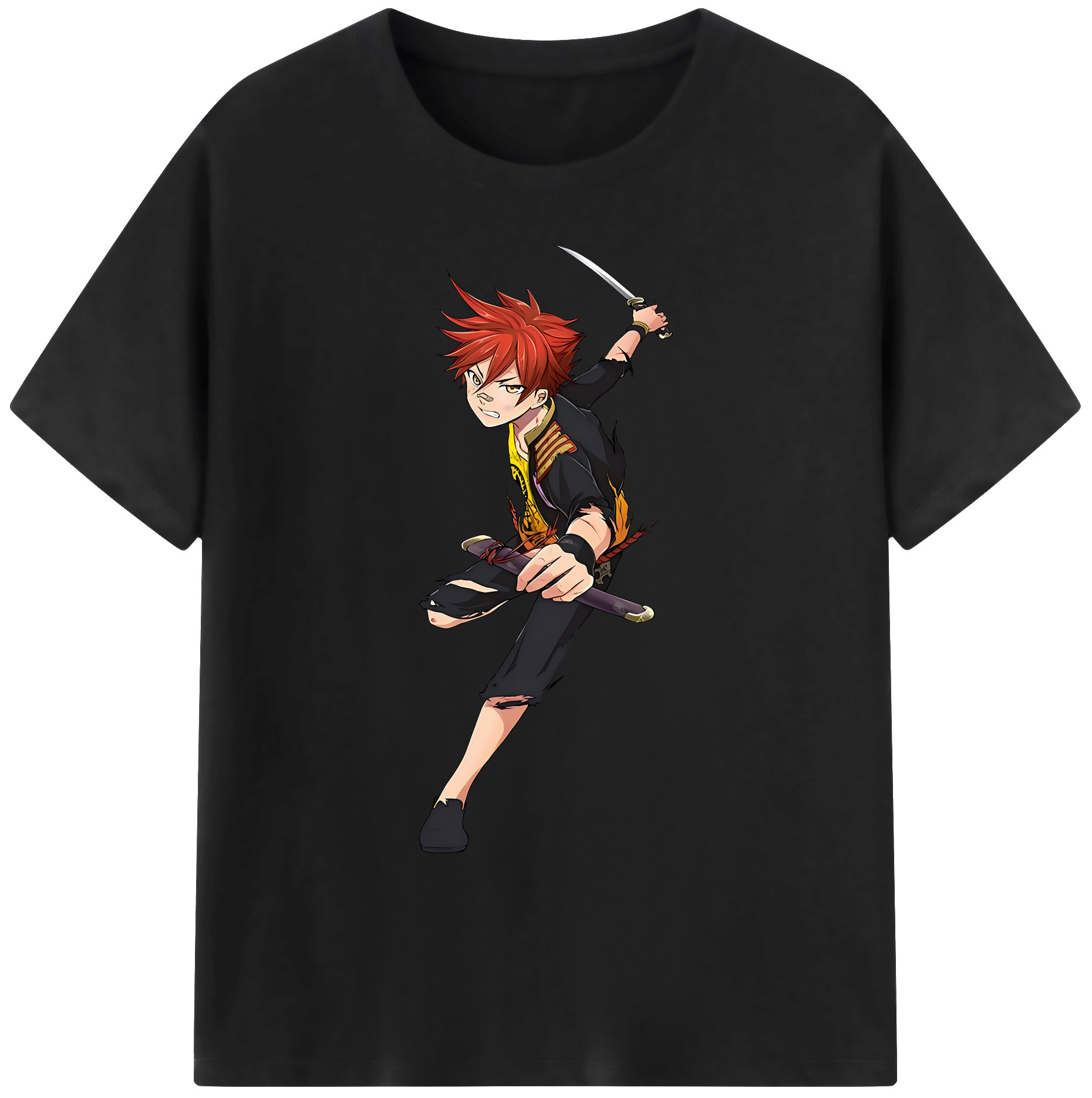（画像用） 刀剣乱舞 Touken Ranbu 綿100％ メンズ半袖Tシャツ｜肌触りやわらか＆通気性