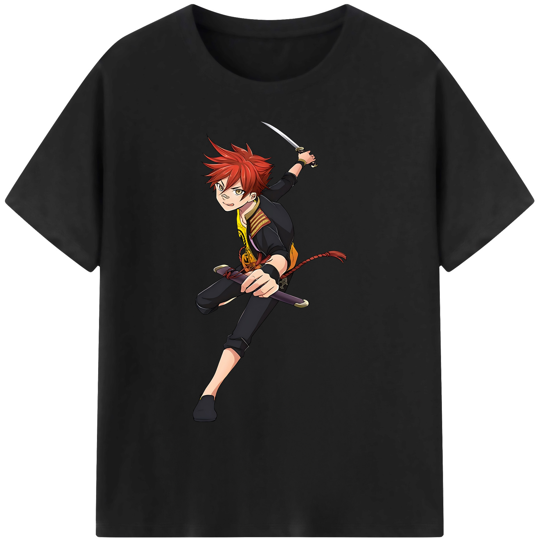 （画像用） 刀剣乱舞 Touken Ranbu 綿100％ メンズ半袖Tシャツ｜肌触りやわらか＆通気性