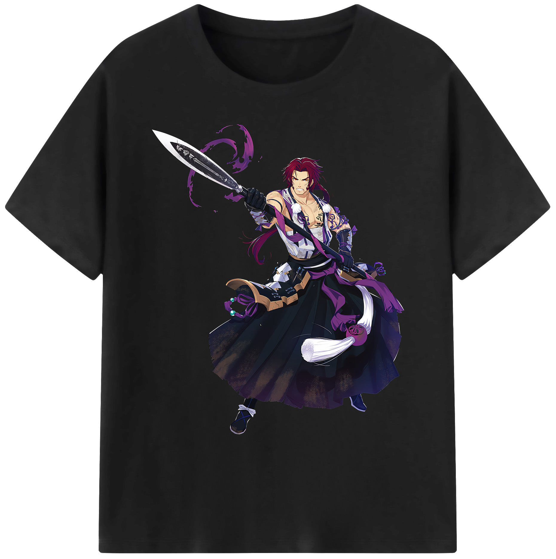 （画像用） 刀剣乱舞 Touken Ranbu 綿100％ メンズ半袖Tシャツ｜肌触りやわらか＆通気性