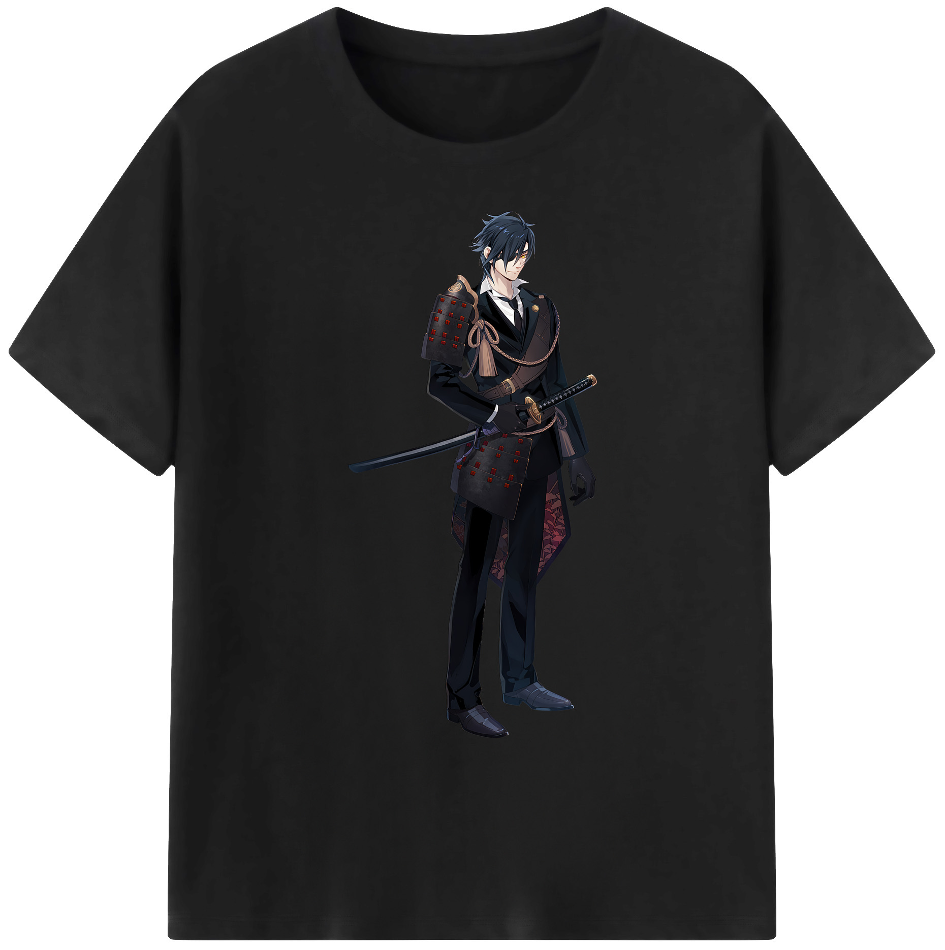 （画像用） 刀剣乱舞 Touken Ranbu 綿100％ メンズ半袖Tシャツ｜肌触りやわらか＆通気性