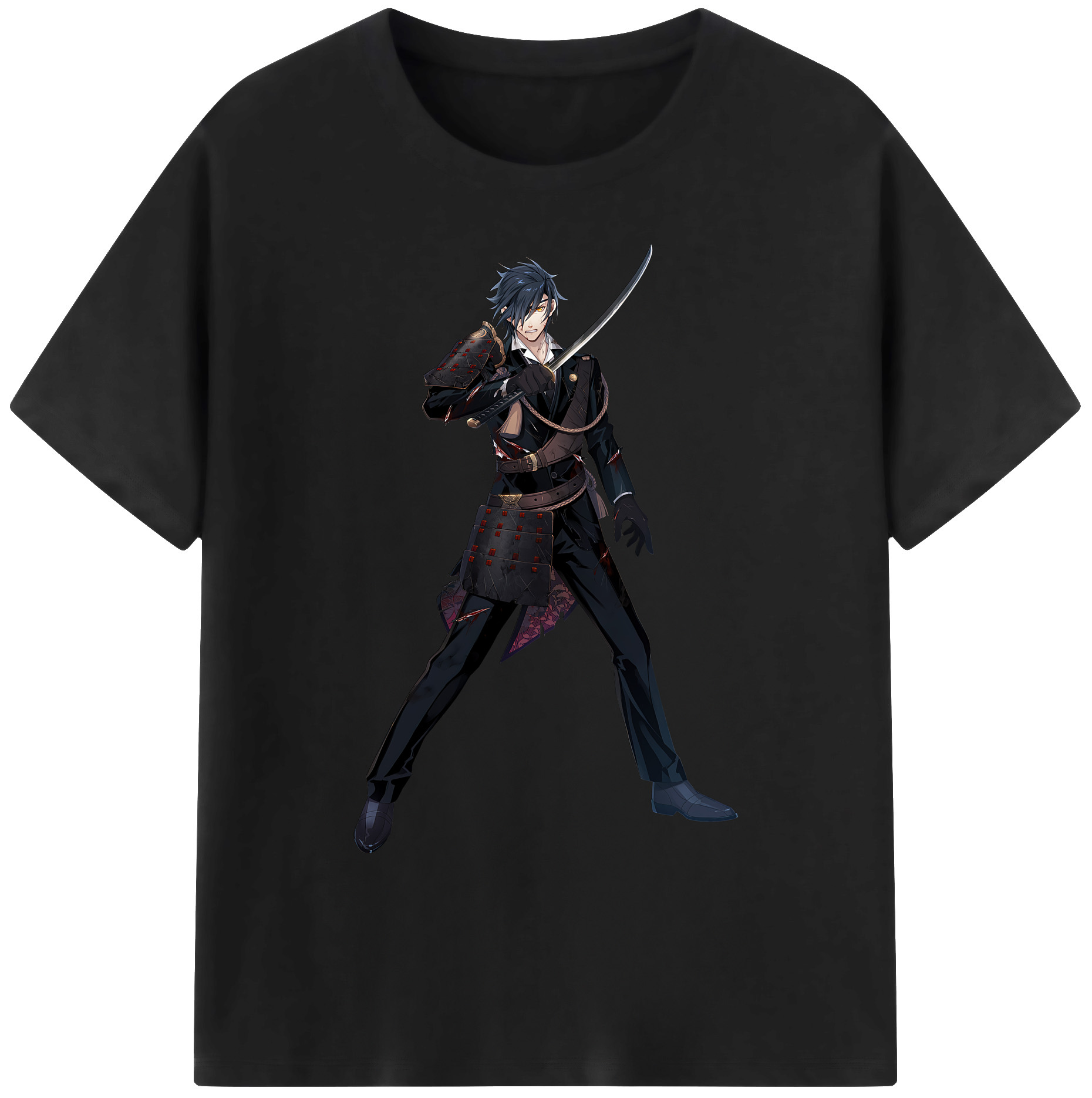 （画像用） 刀剣乱舞 Touken Ranbu 綿100％ メンズ半袖Tシャツ｜肌触りやわらか＆通気性