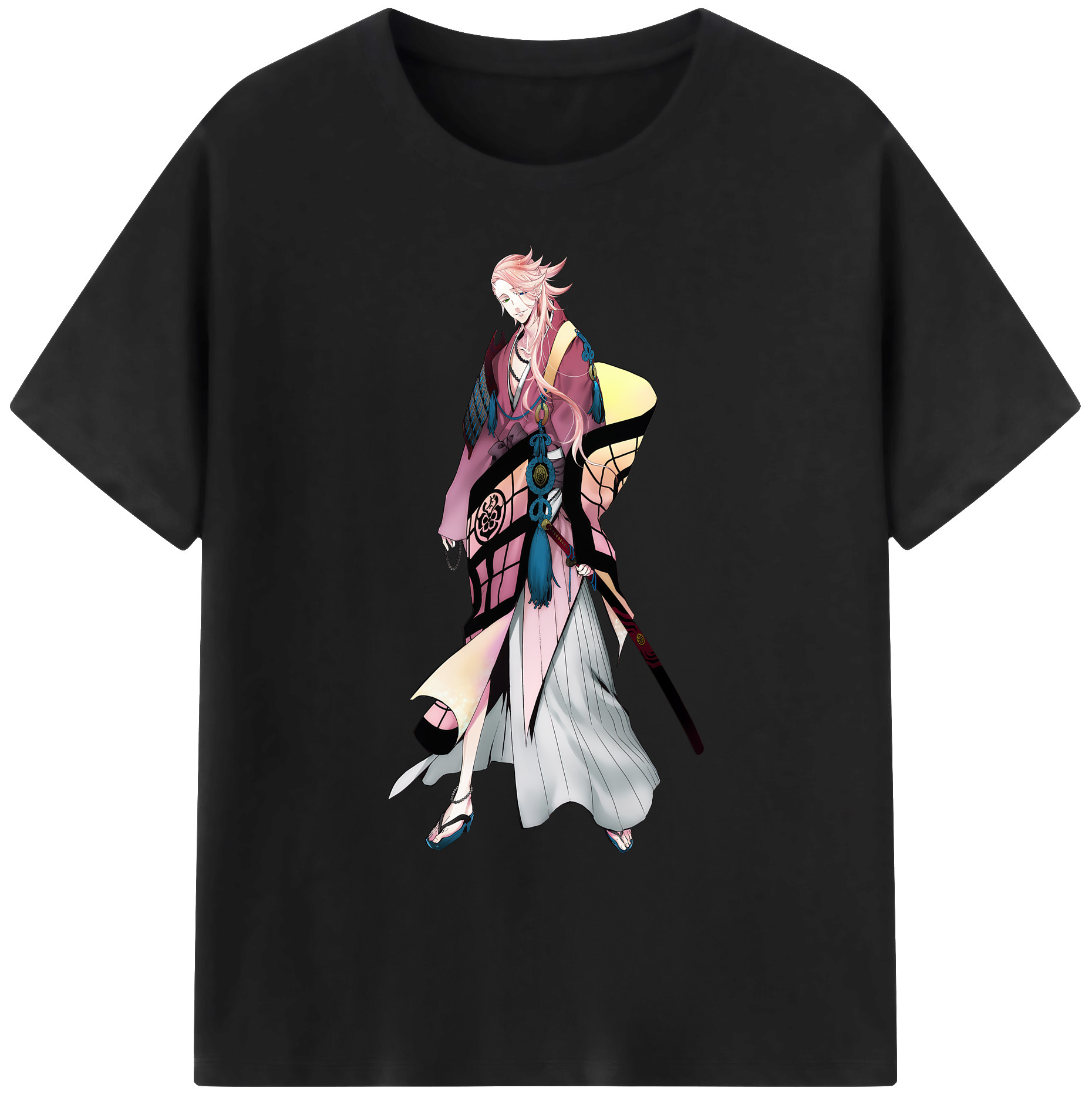 （画像用） 刀剣乱舞 Touken Ranbu 綿100％ メンズ半袖Tシャツ｜肌触りやわらか＆通気性