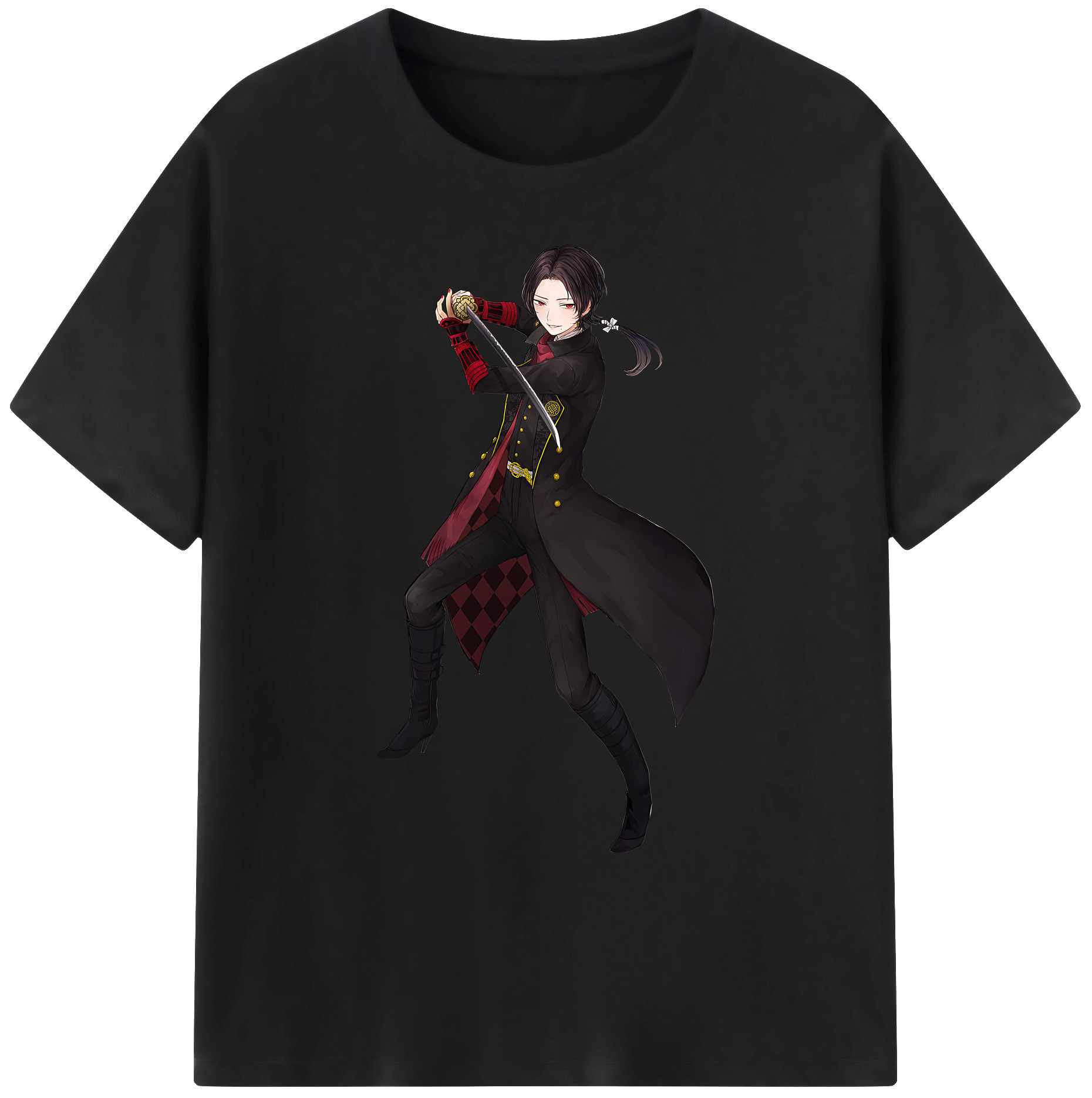 （画像用） 刀剣乱舞 Touken Ranbu 綿100％ メンズ半袖Tシャツ｜肌触りやわらか＆通気性