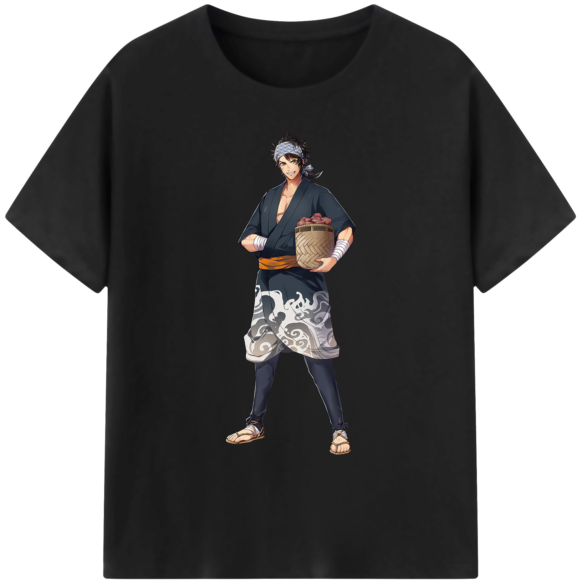 （画像用） 刀剣乱舞 Touken Ranbu 綿100％ メンズ半袖Tシャツ｜肌触りやわらか＆通気性