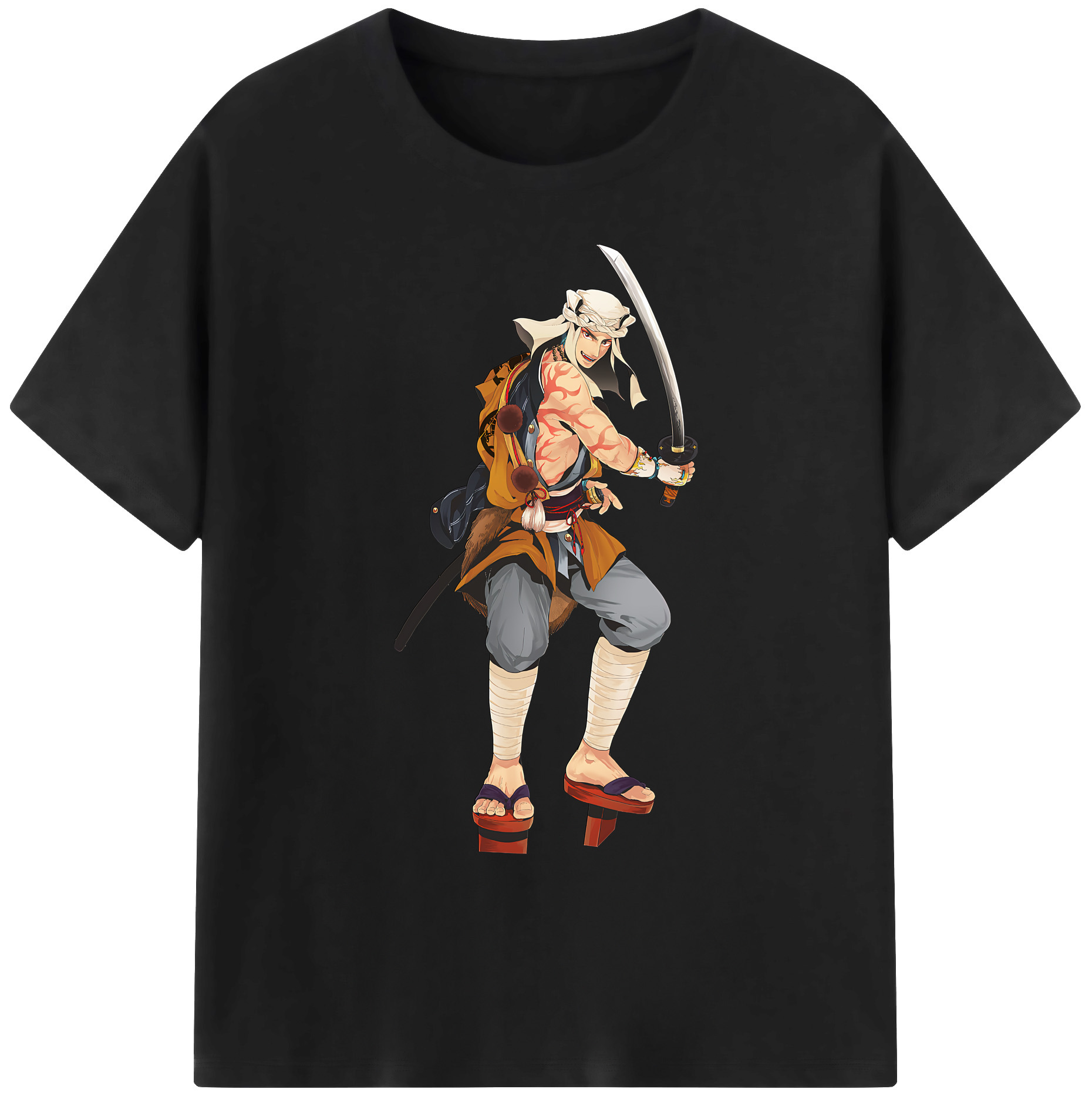 （画像用） 刀剣乱舞 Touken Ranbu 綿100％ メンズ半袖Tシャツ｜肌触りやわらか＆通気性