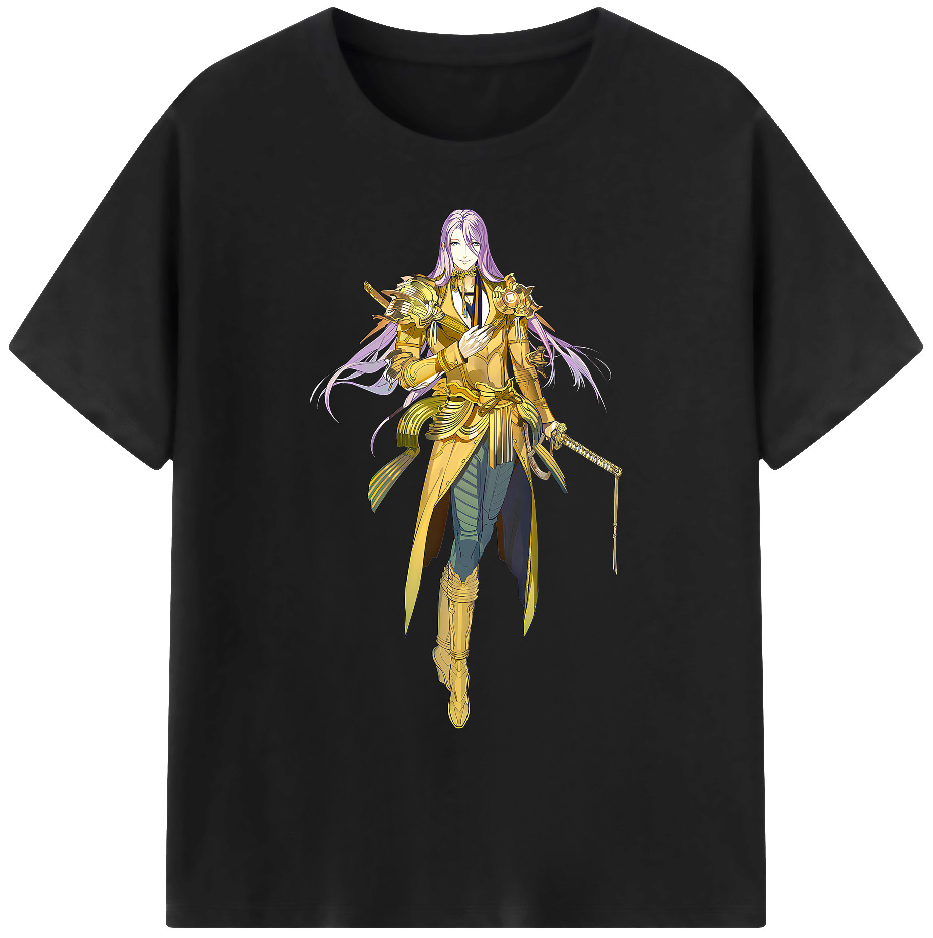 （画像用） 刀剣乱舞 Touken Ranbu 綿100％ メンズ半袖Tシャツ｜肌触りやわらか＆通気性