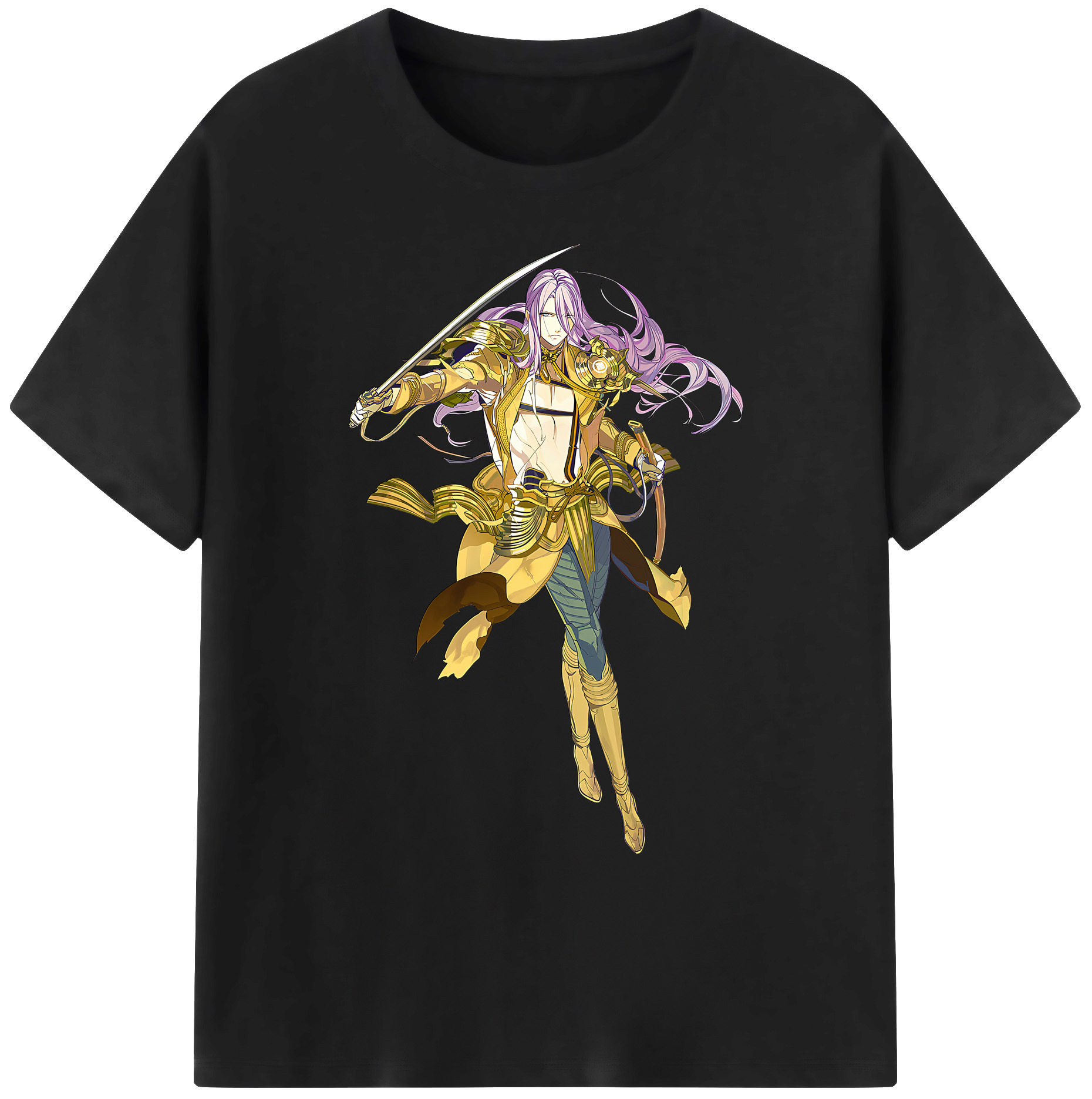 （画像用） 刀剣乱舞 Touken Ranbu 綿100％ メンズ半袖Tシャツ｜肌触りやわらか＆通気性
