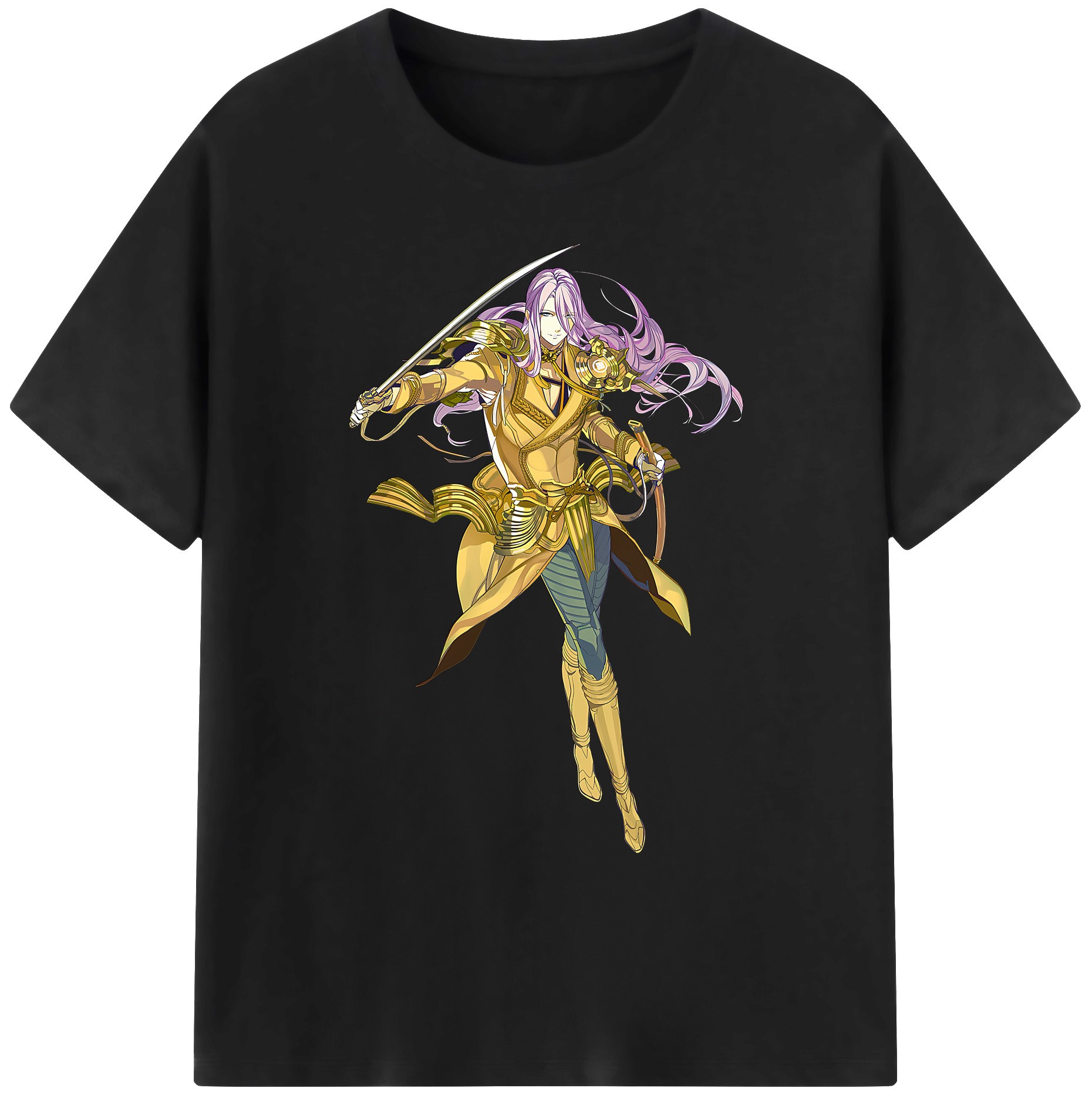 （画像用） 刀剣乱舞 Touken Ranbu 綿100％ メンズ半袖Tシャツ｜肌触りやわらか＆通気性