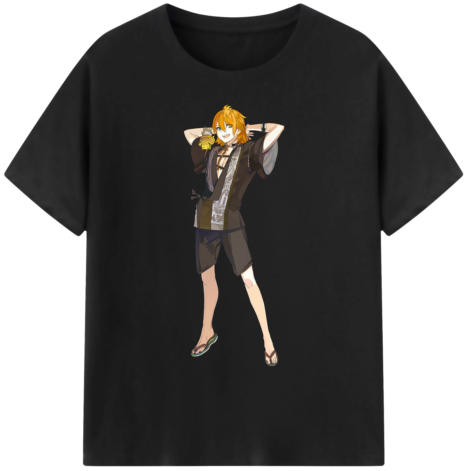 （画像用） 刀剣乱舞 Touken Ranbu 綿100％ メンズ半袖Tシャツ｜肌触りやわらか＆通気性