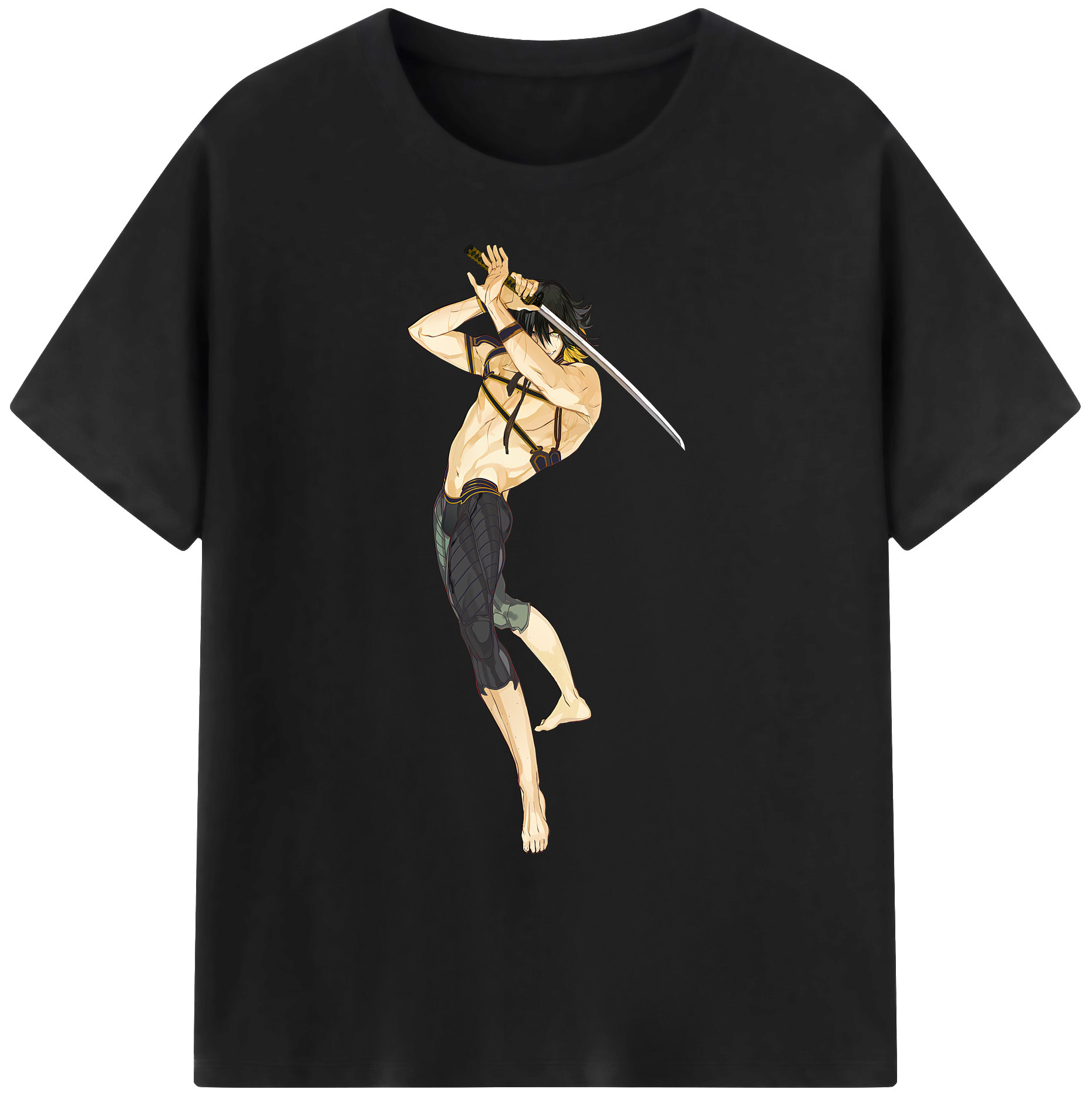（画像用） 刀剣乱舞 Touken Ranbu 綿100％ メンズ半袖Tシャツ｜肌触りやわらか＆通気性
