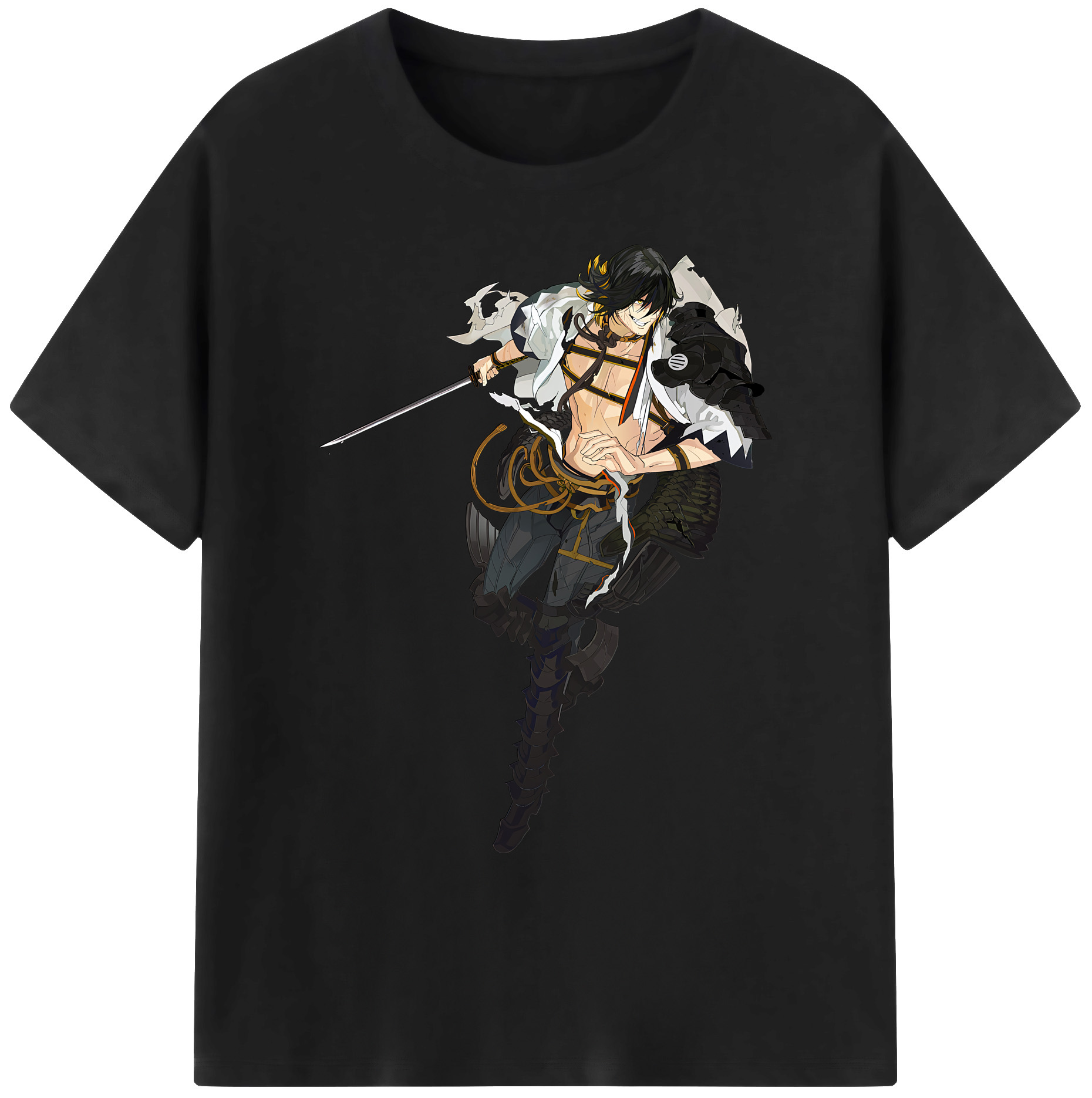 （画像用） 刀剣乱舞 Touken Ranbu 綿100％ メンズ半袖Tシャツ｜肌触りやわらか＆通気性