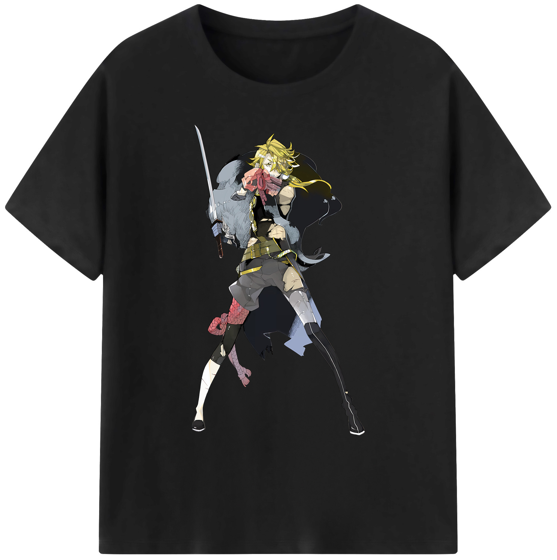 （画像用） 刀剣乱舞 Touken Ranbu 綿100％ メンズ半袖Tシャツ｜肌触りやわらか＆通気性