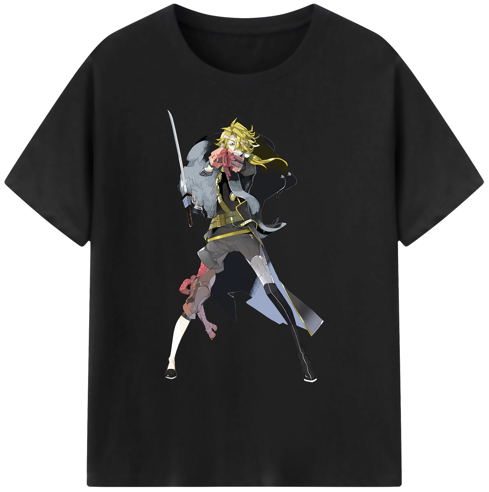 （画像用） 刀剣乱舞 Touken Ranbu 綿100％ メンズ半袖Tシャツ｜肌触りやわらか＆通気性