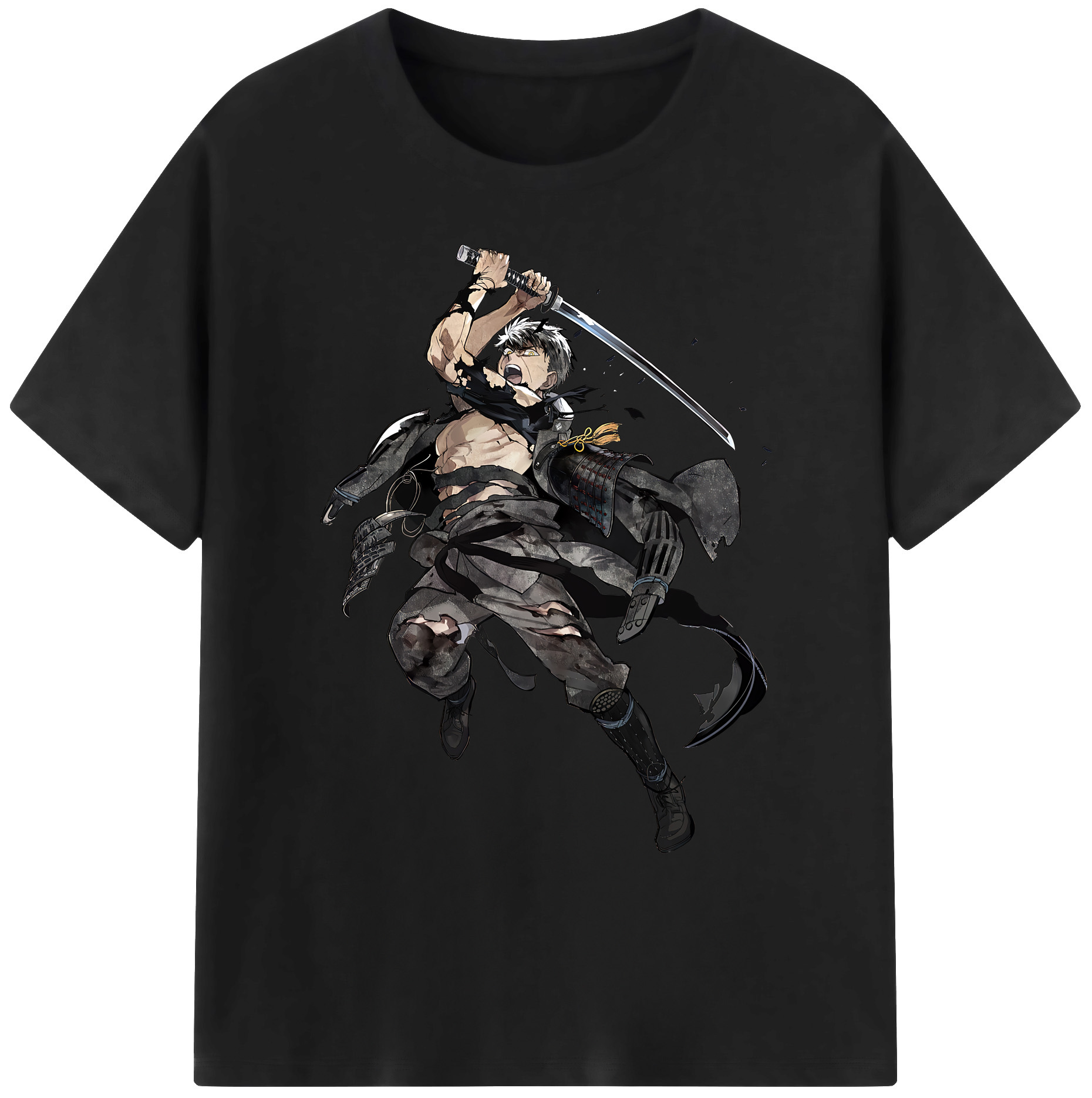 （画像用） 刀剣乱舞 Touken Ranbu 綿100％ メンズ半袖Tシャツ｜肌触りやわらか＆通気性