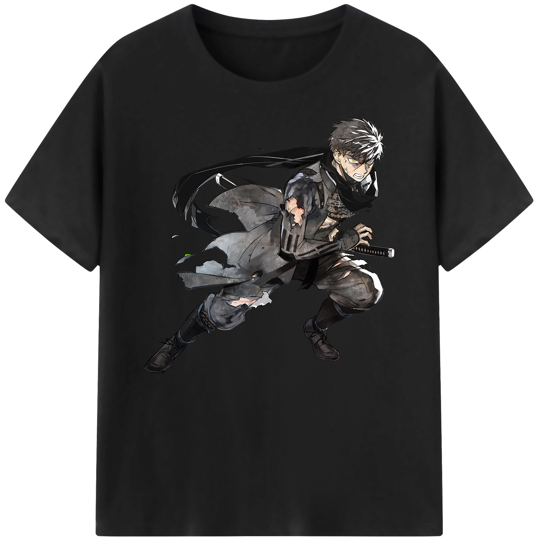 （画像用） 刀剣乱舞 Touken Ranbu 綿100％ メンズ半袖Tシャツ｜肌触りやわらか＆通気性