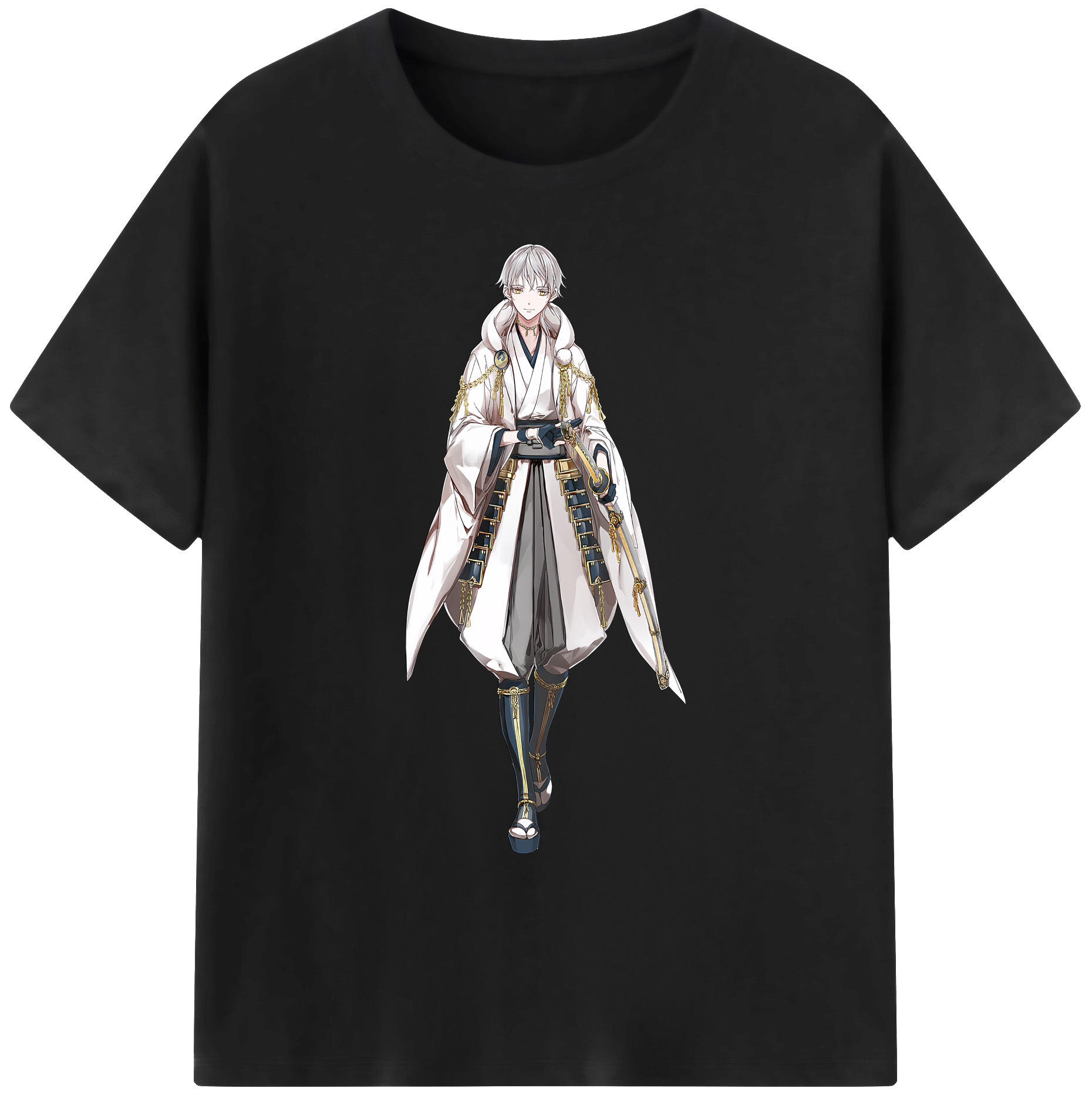（画像用） 刀剣乱舞 Touken Ranbu 綿100％ メンズ半袖Tシャツ｜肌触りやわらか＆通気性