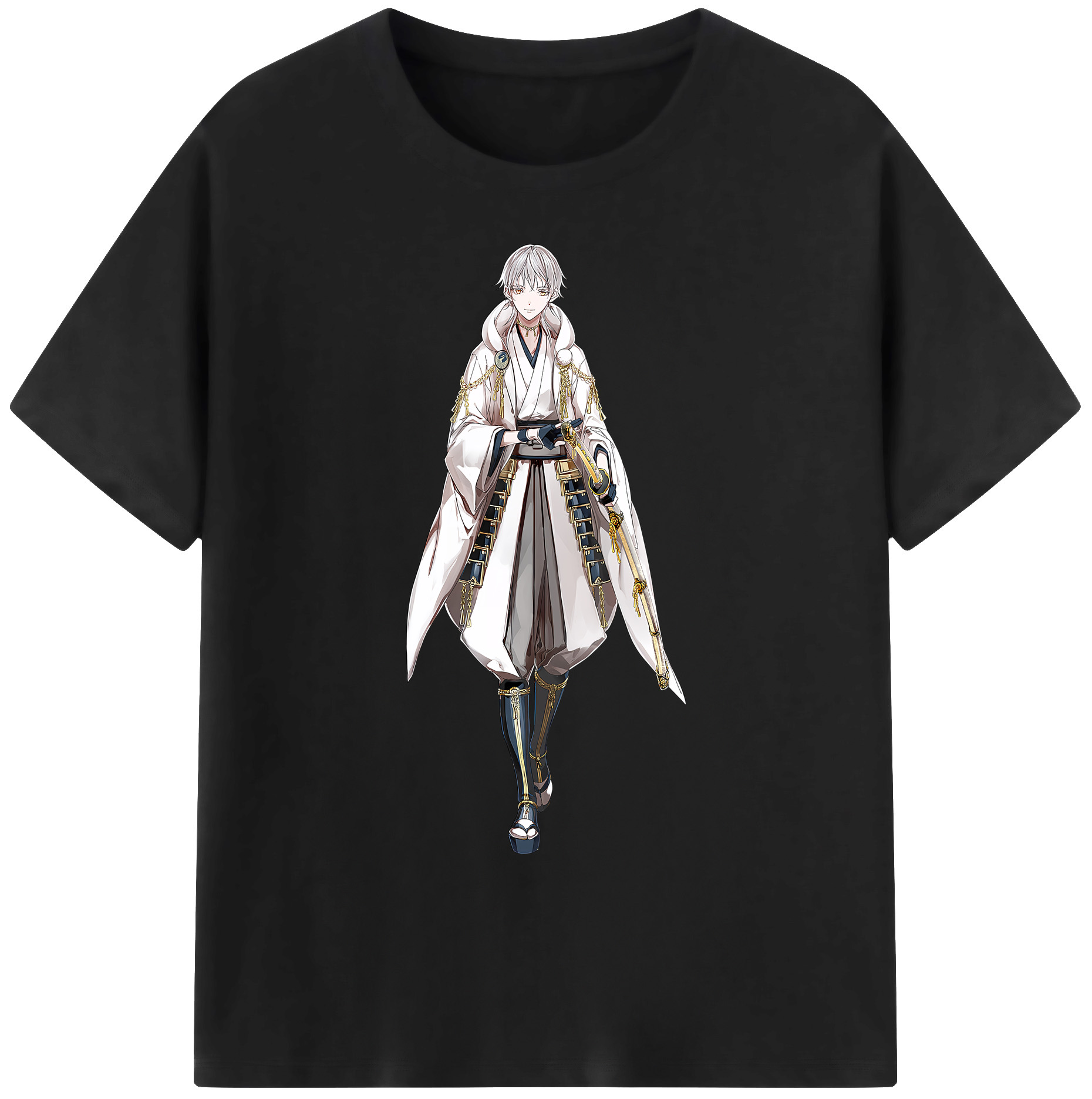 （画像用） 刀剣乱舞 Touken Ranbu 綿100％ メンズ半袖Tシャツ｜肌触りやわらか＆通気性