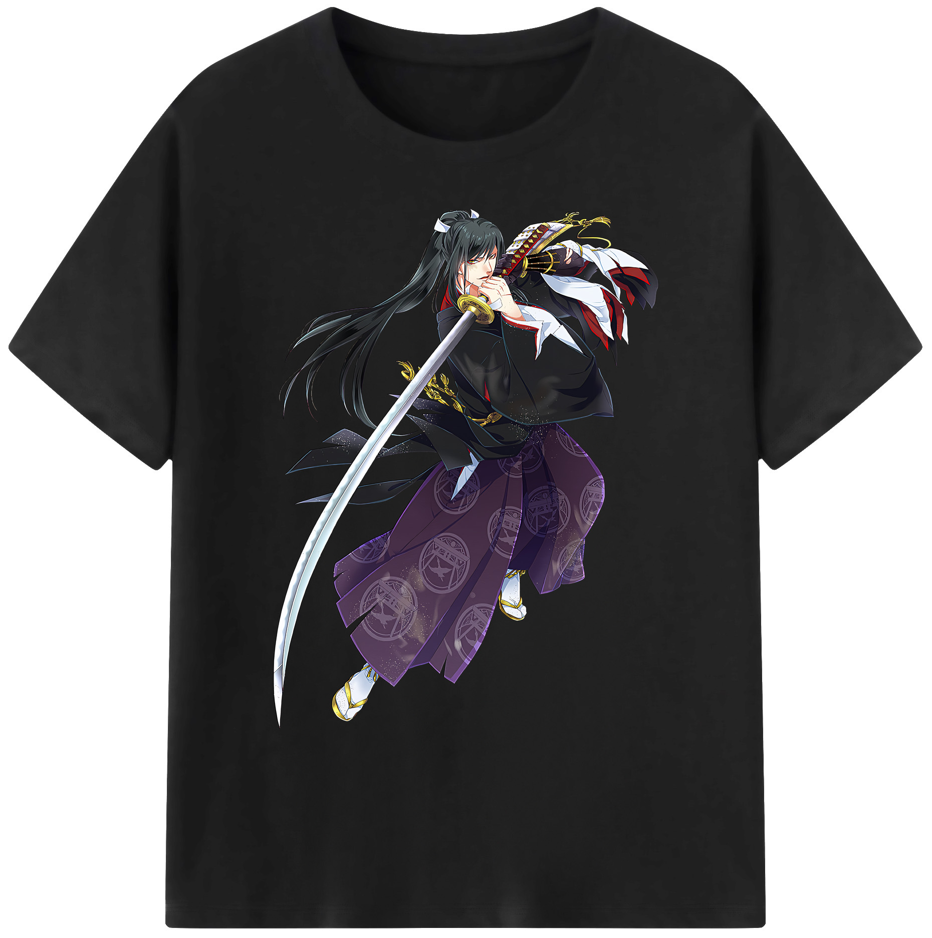 （画像用） 刀剣乱舞 Touken Ranbu 綿100％ メンズ半袖Tシャツ｜肌触りやわらか＆通気性