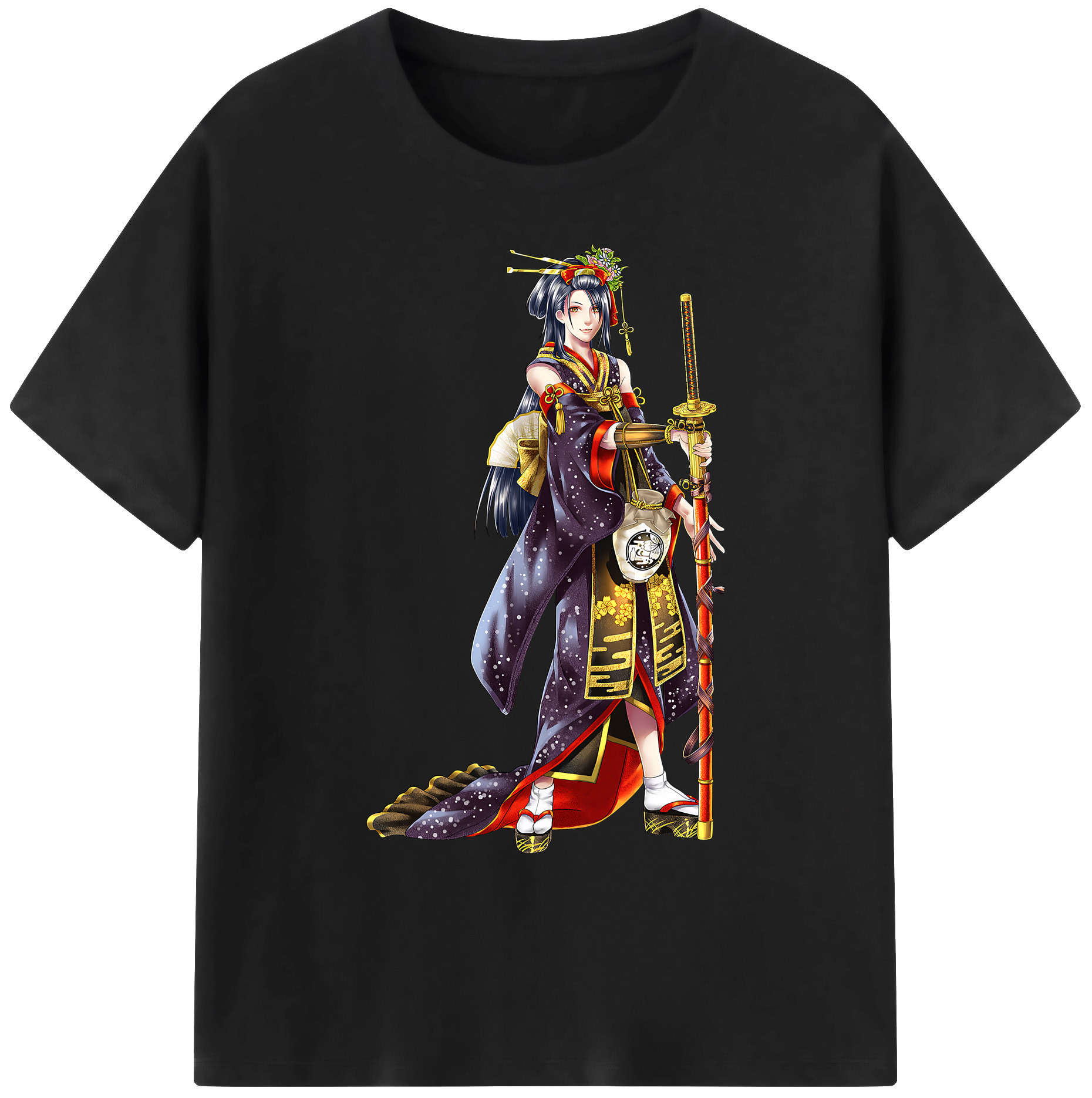 （画像用） 刀剣乱舞 Touken Ranbu 綿100％ メンズ半袖Tシャツ｜肌触りやわらか＆通気性