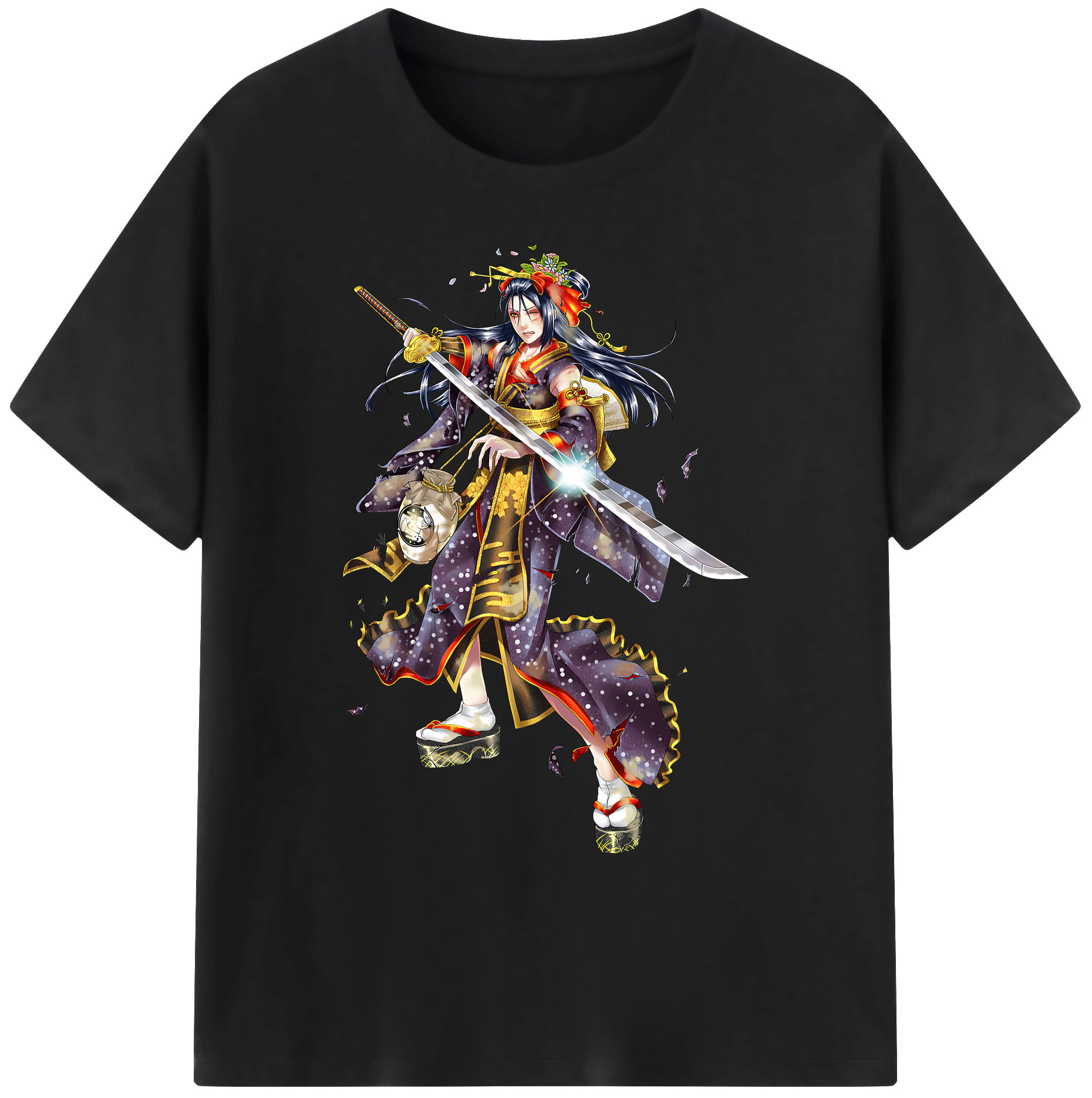 （画像用） 刀剣乱舞 Touken Ranbu 綿100％ メンズ半袖Tシャツ｜肌触りやわらか＆通気性
