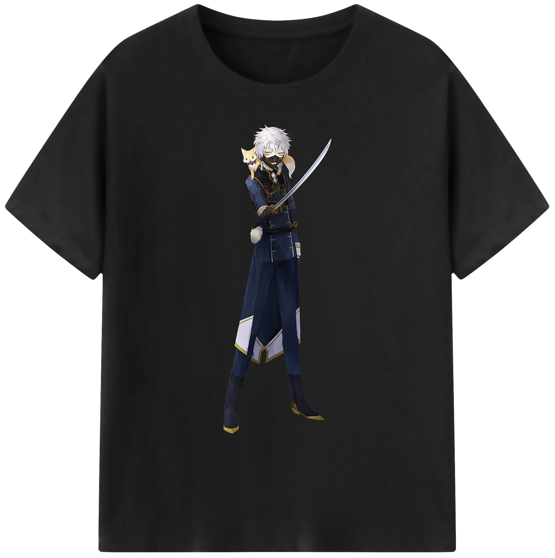 （画像用） 刀剣乱舞 Touken Ranbu 綿100％ メンズ半袖Tシャツ｜肌触りやわらか＆通気性