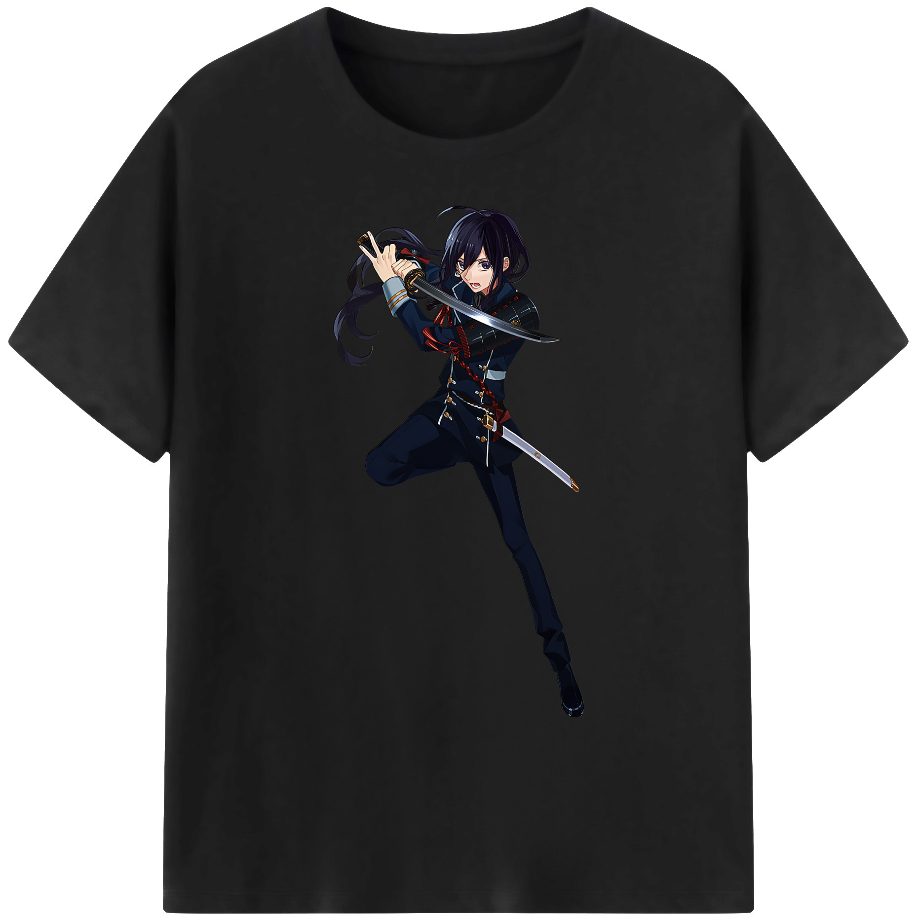 （画像用） 刀剣乱舞 Touken Ranbu 綿100％ メンズ半袖Tシャツ｜肌触りやわらか＆通気性