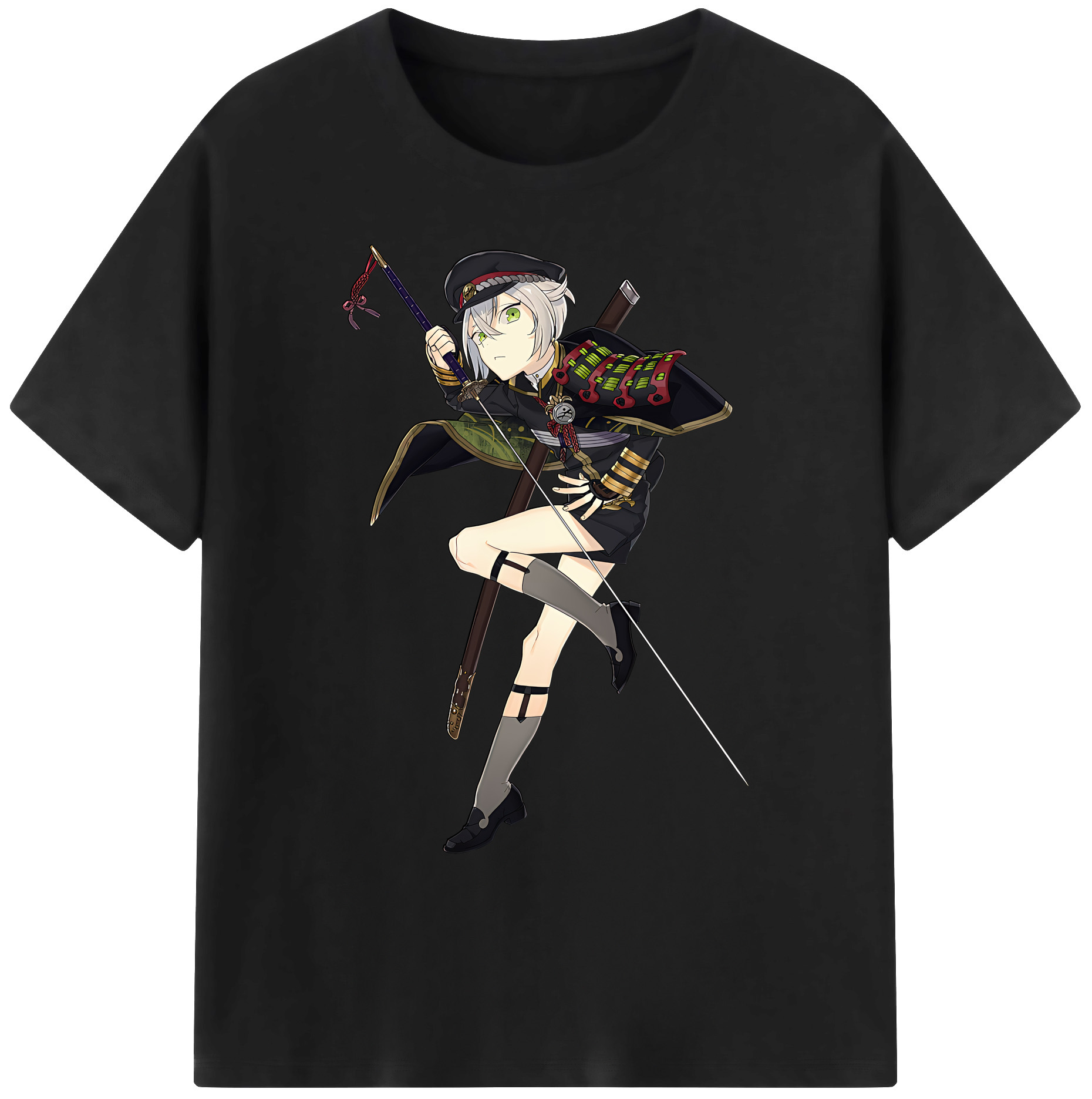 （画像用） 刀剣乱舞 Touken Ranbu 綿100％ メンズ半袖Tシャツ｜肌触りやわらか＆通気性