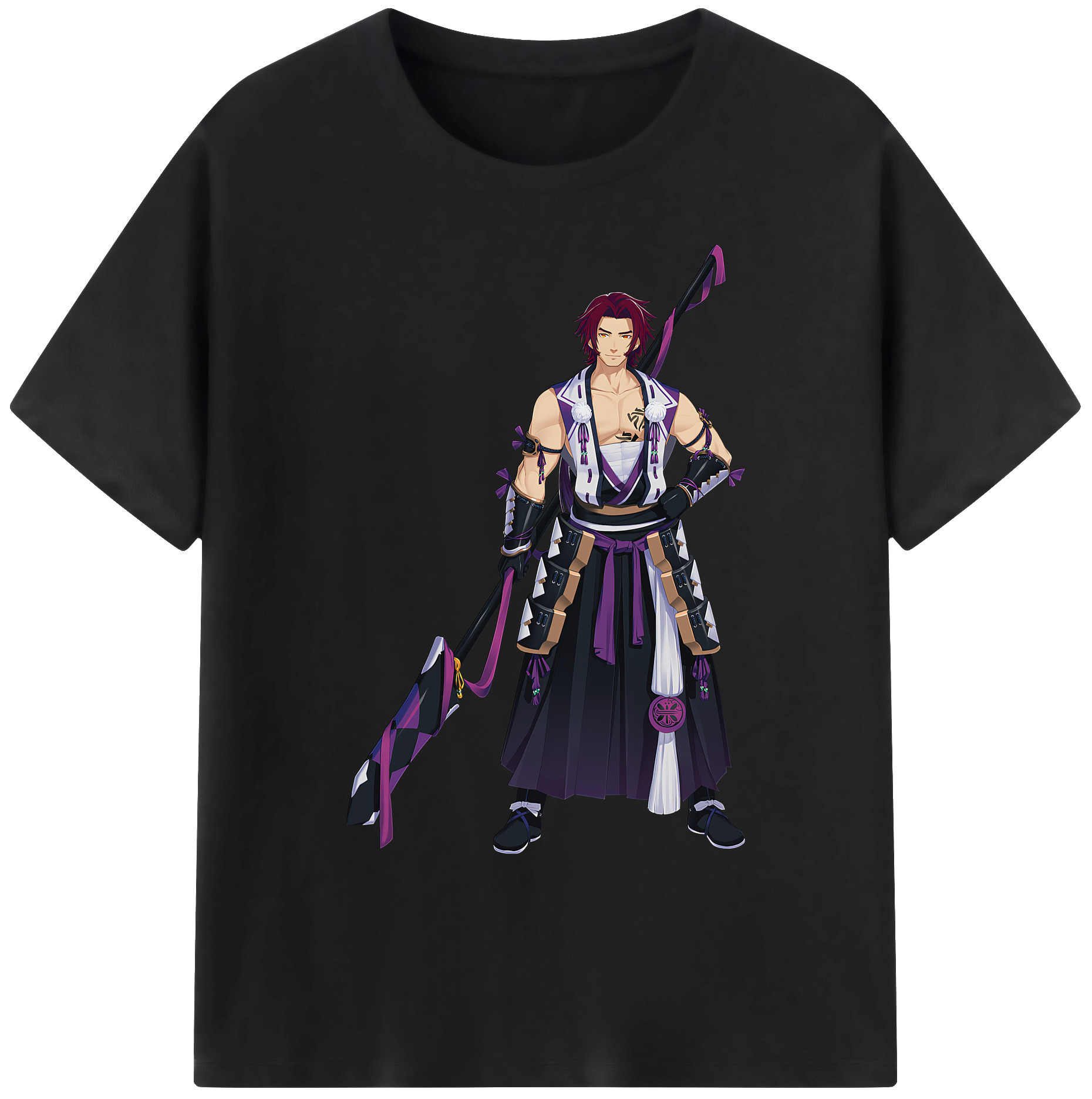 （画像用） 刀剣乱舞 Touken Ranbu 綿100％ メンズ半袖Tシャツ｜肌触りやわらか＆通気性