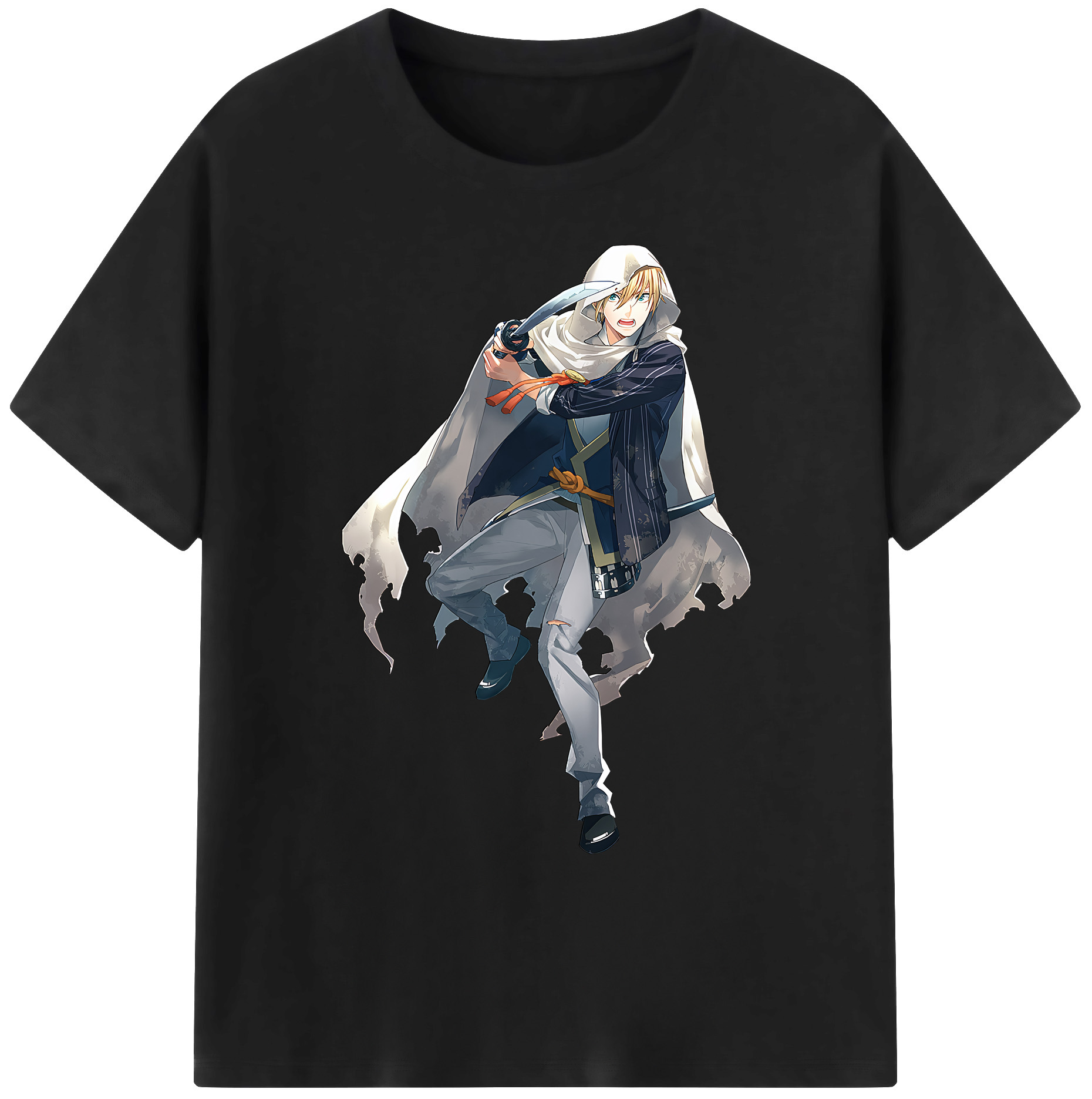 （画像用） 刀剣乱舞 Touken Ranbu 綿100％ メンズ半袖Tシャツ｜肌触りやわらか＆通気性