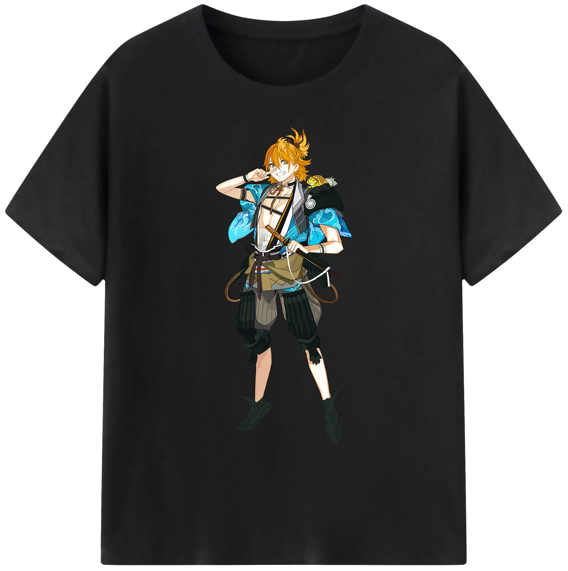 （画像用） 刀剣乱舞 Touken Ranbu 綿100％ メンズ半袖Tシャツ｜肌触りやわらか＆通気性