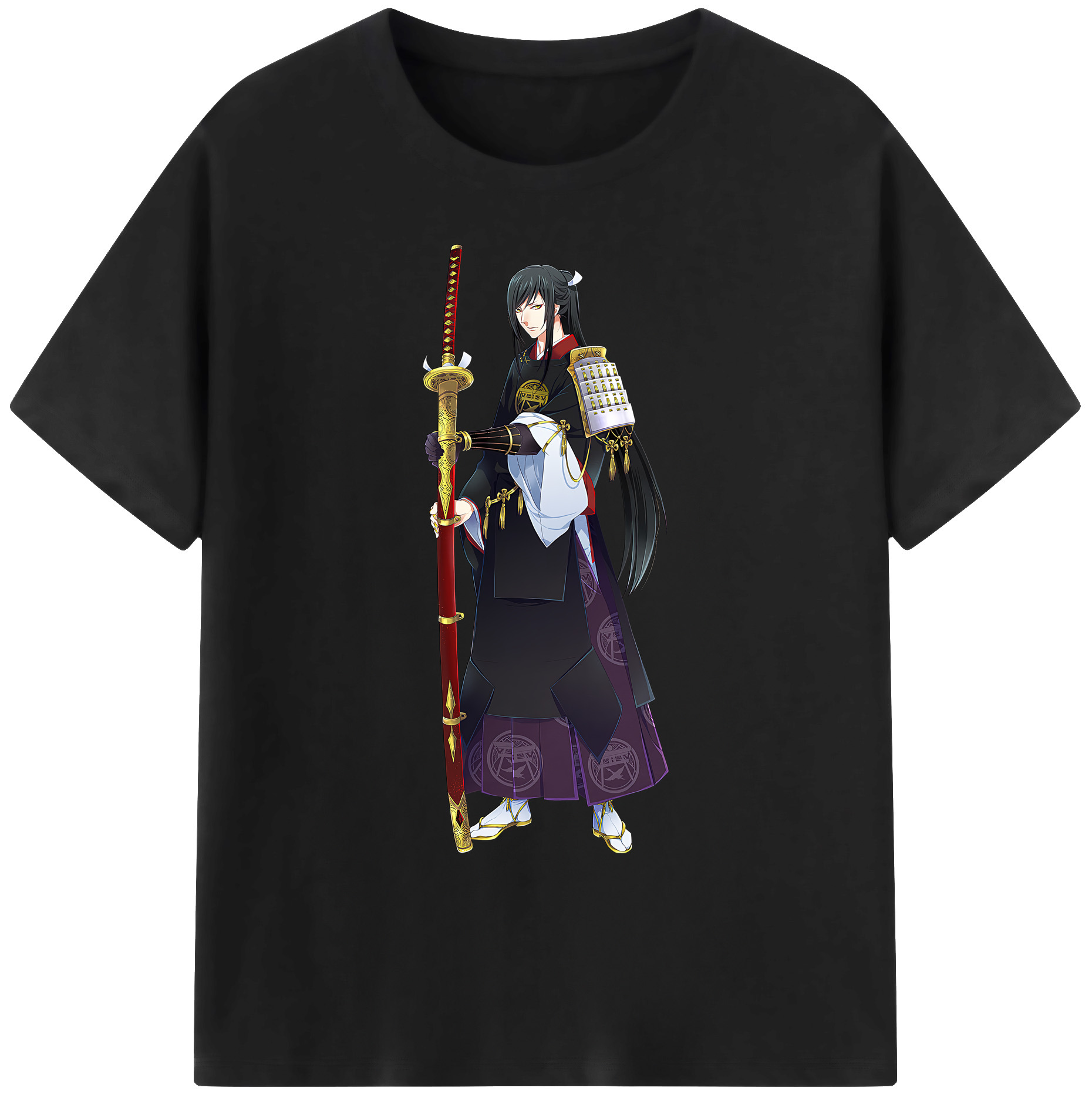 （画像用） 刀剣乱舞 Touken Ranbu 綿100％ メンズ半袖Tシャツ｜肌触りやわらか＆通気性