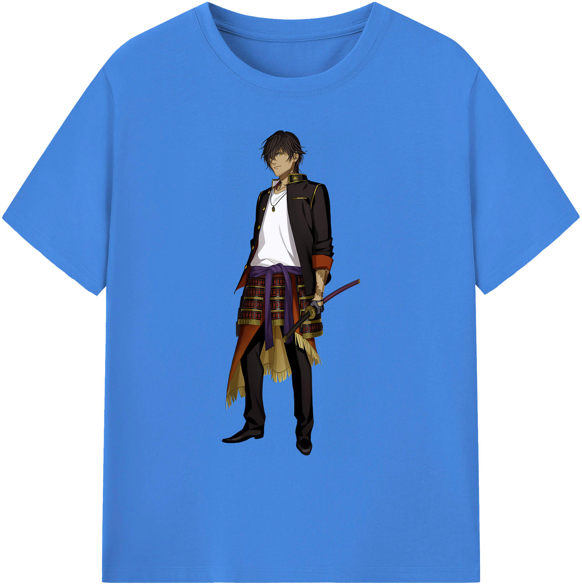 （画像用） 刀剣乱舞 Touken Ranbu 綿100％ メンズ半袖Tシャツ｜肌触りやわらか＆通気性