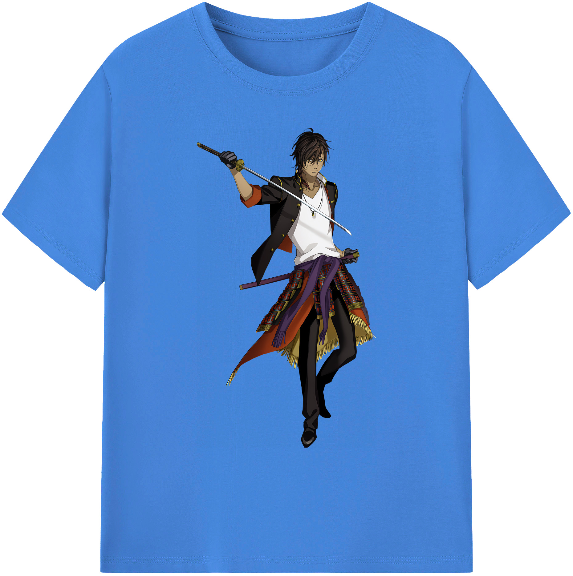 （画像用） 刀剣乱舞 Touken Ranbu 綿100％ メンズ半袖Tシャツ｜肌触りやわらか＆通気性