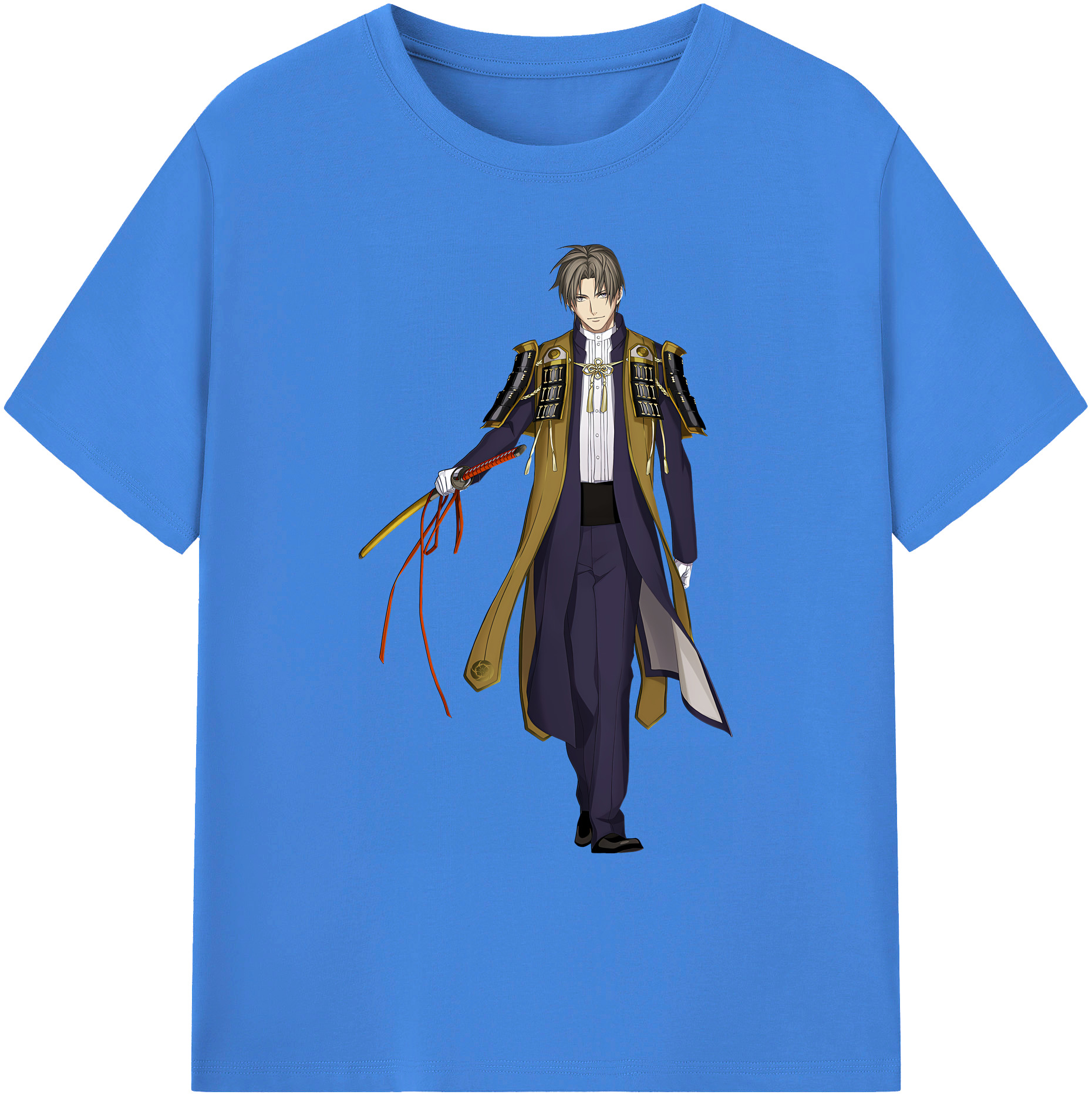（画像用） 刀剣乱舞 Touken Ranbu 綿100％ メンズ半袖Tシャツ｜肌触りやわらか＆通気性