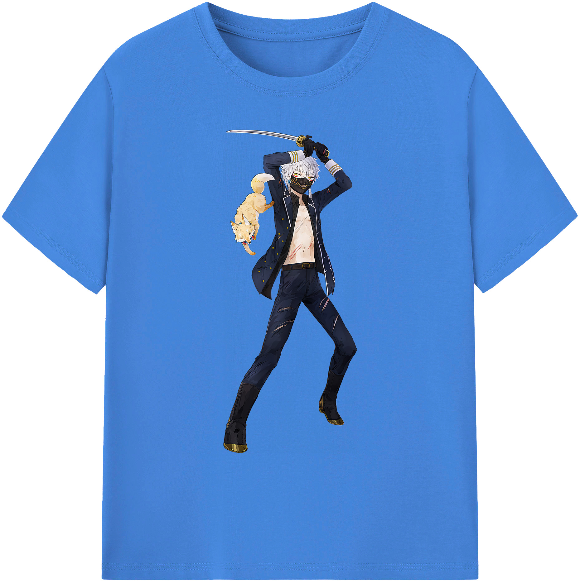 （画像用） 刀剣乱舞 Touken Ranbu 綿100％ メンズ半袖Tシャツ｜肌触りやわらか＆通気性